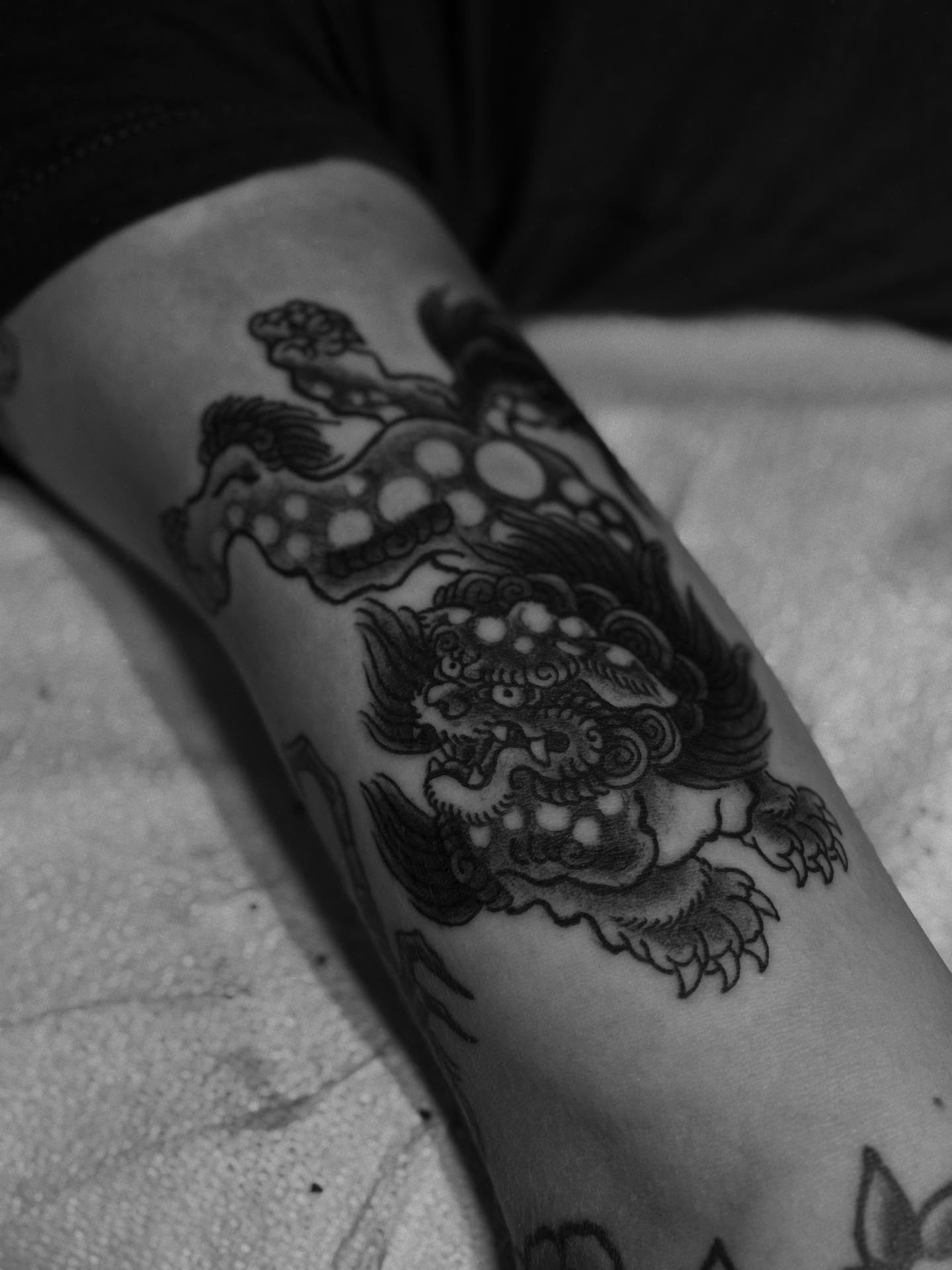 Tattoo by @joshftwtattoo — black_and_grey