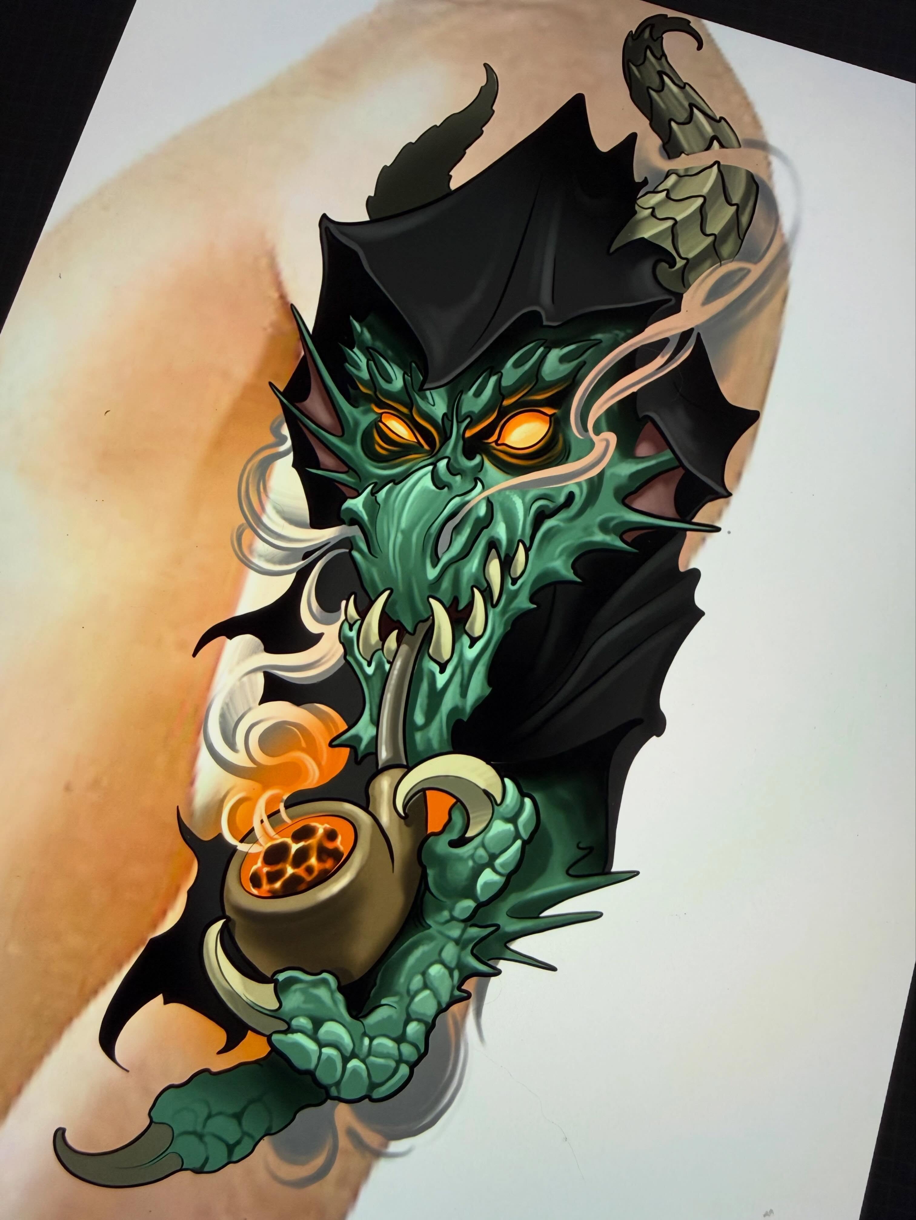 Tattoo by @persingtattoo — neo_traditional, dark_realism