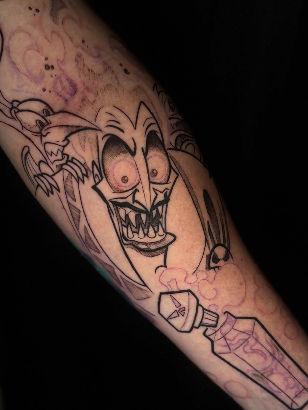 Tattoo by @ktd_tat2 — new_school, anime