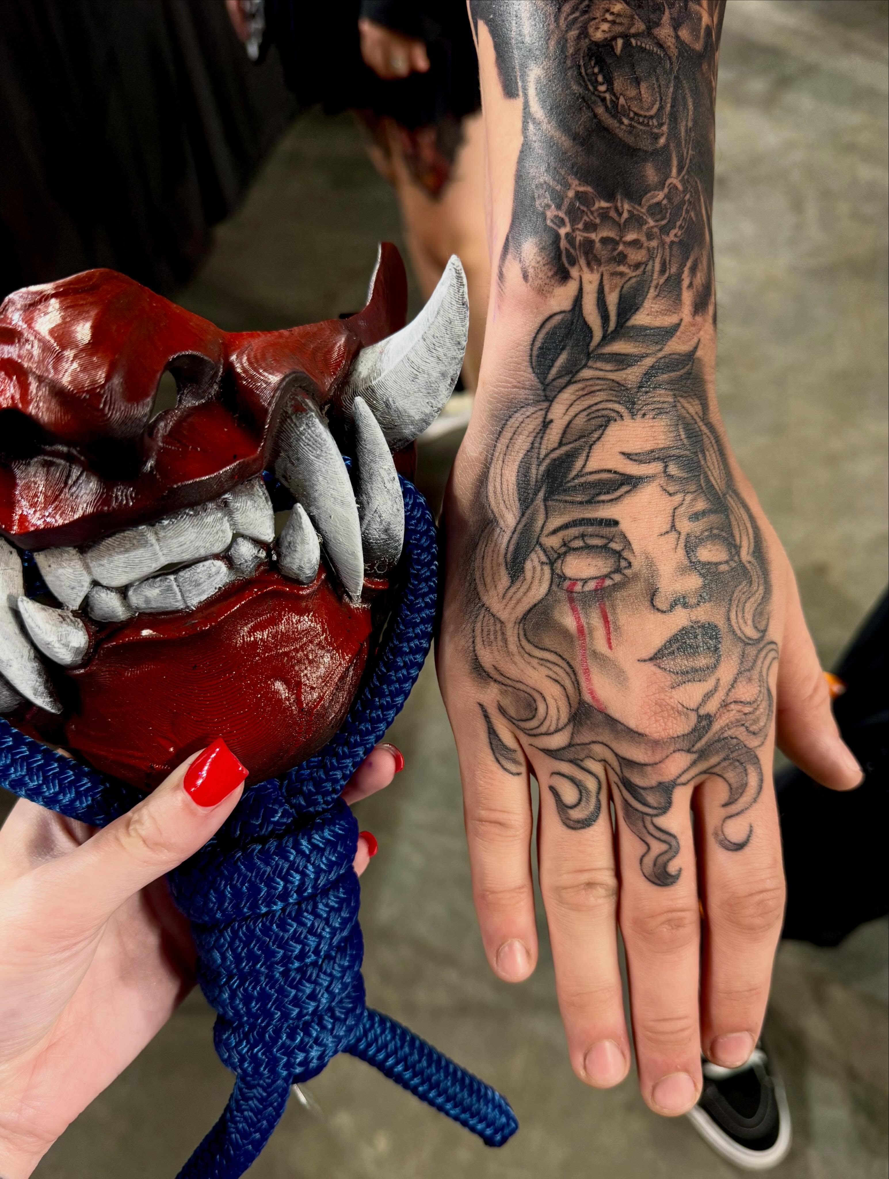 Tattoo by @kaliirisart — realism, dark_realism
