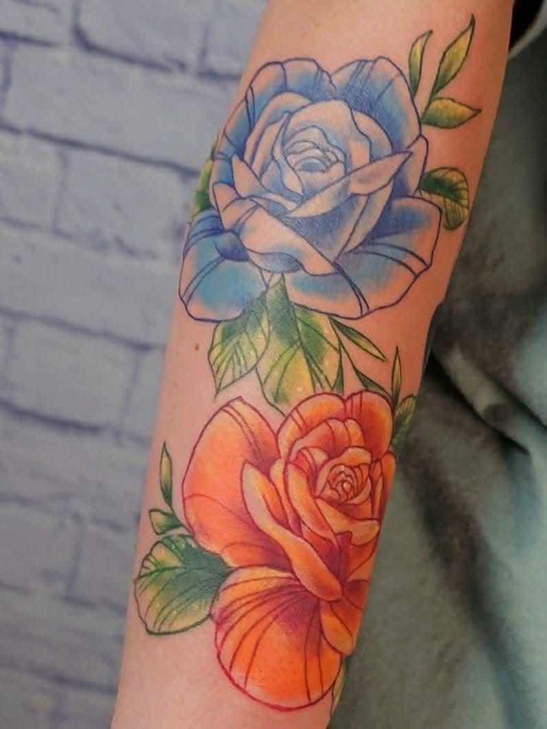 Tattoo by @ichigosworldtattoos — watercolor