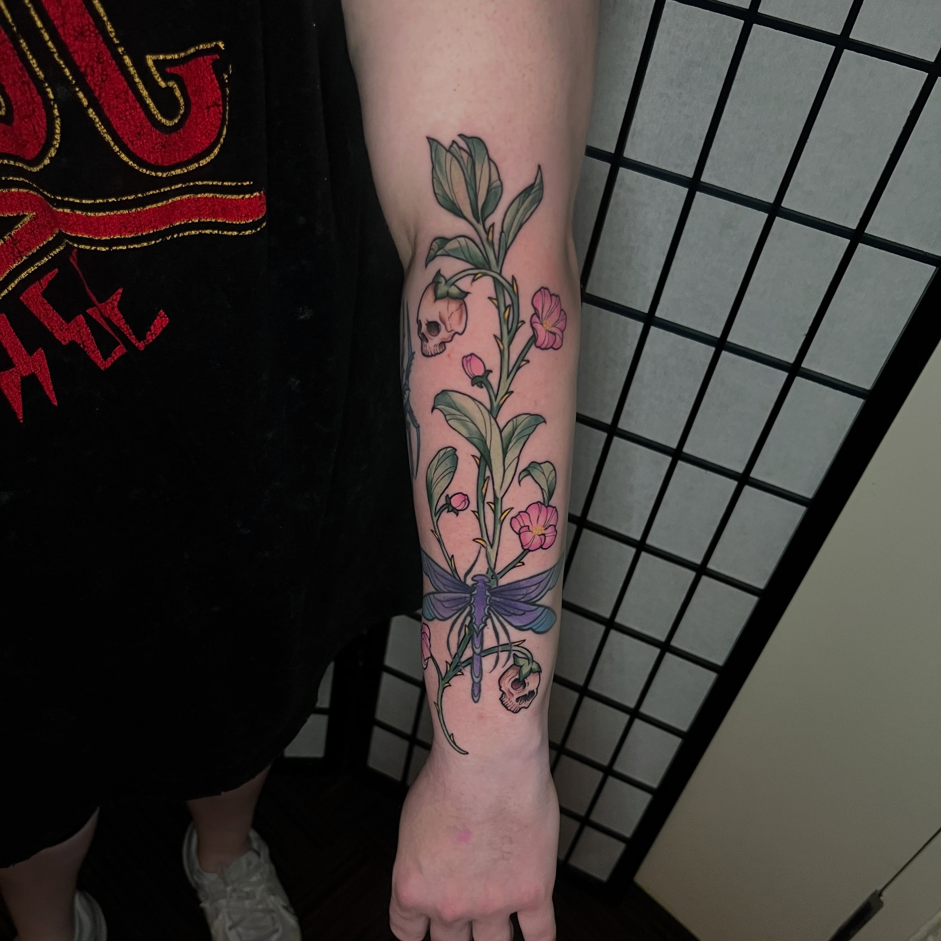 Tattoo by @sick_brat — realism, dotwork