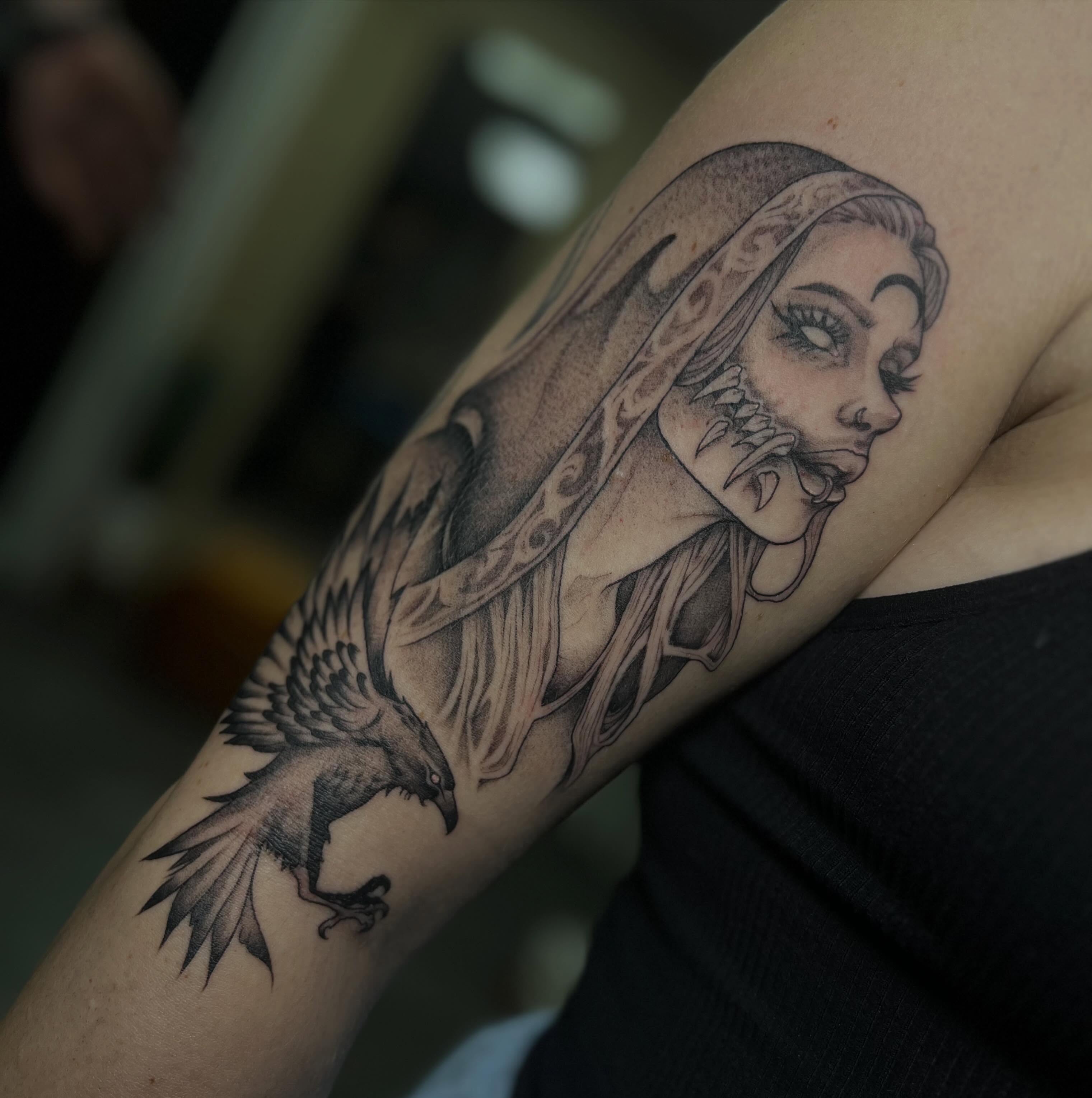 Tattoo by @moemoetattoos — black_and_grey, realism
