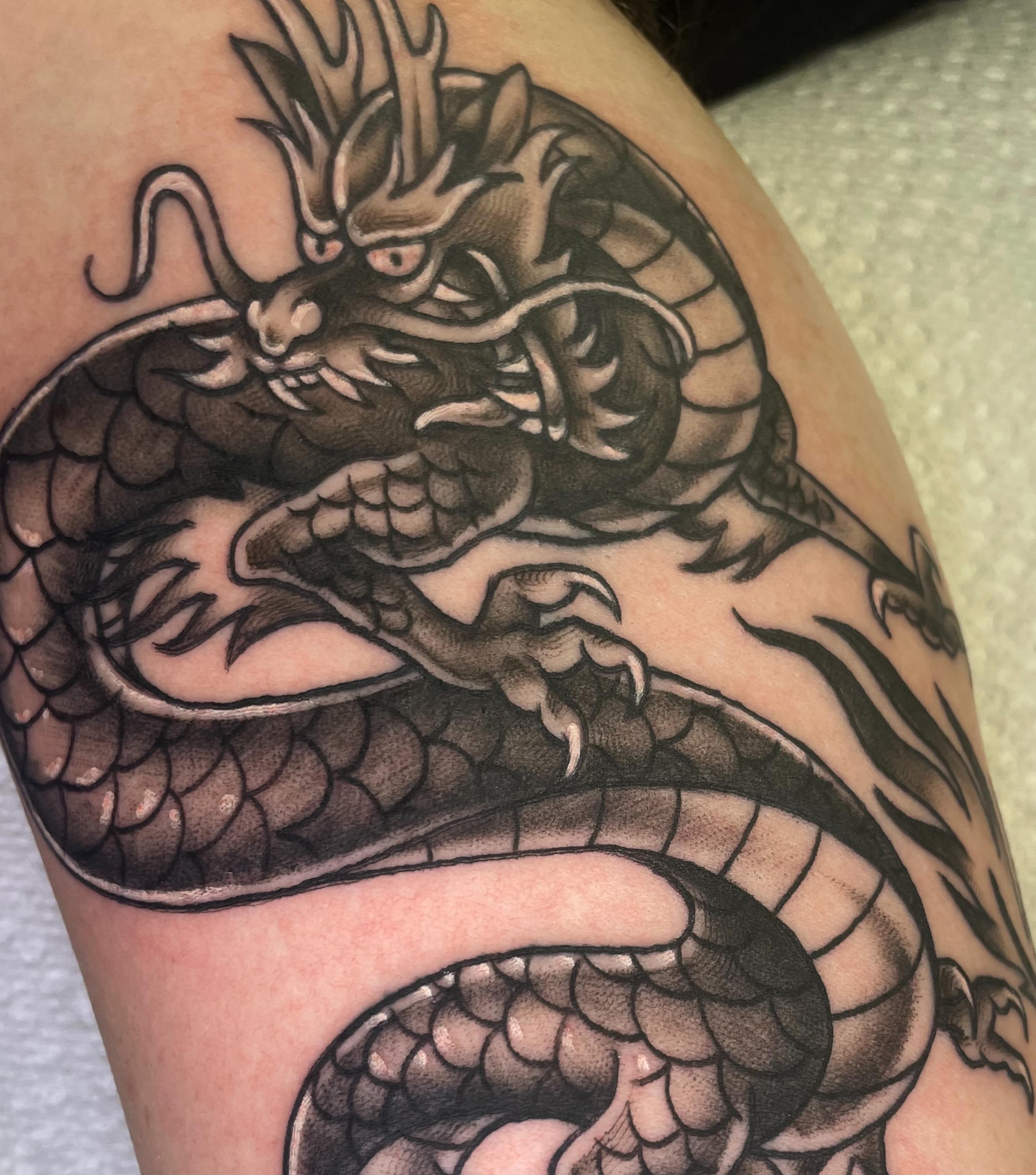 Tattoo by @ek_badboy — black_and_grey