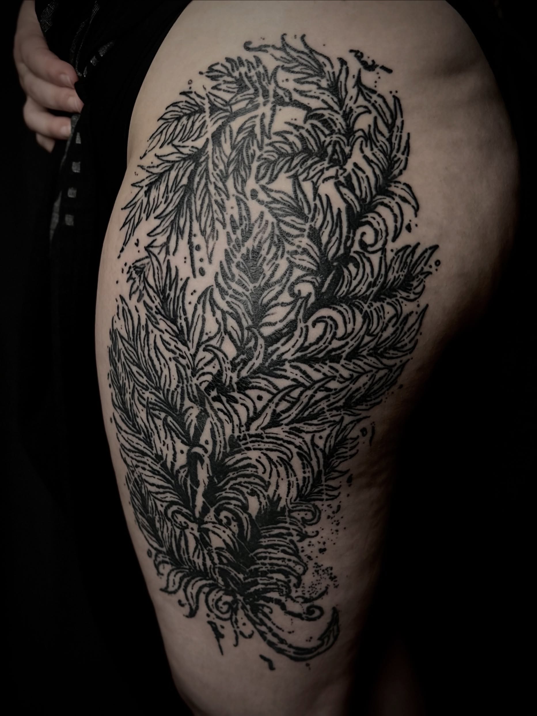 Tattoo by @crow_durany_art — black_and_grey