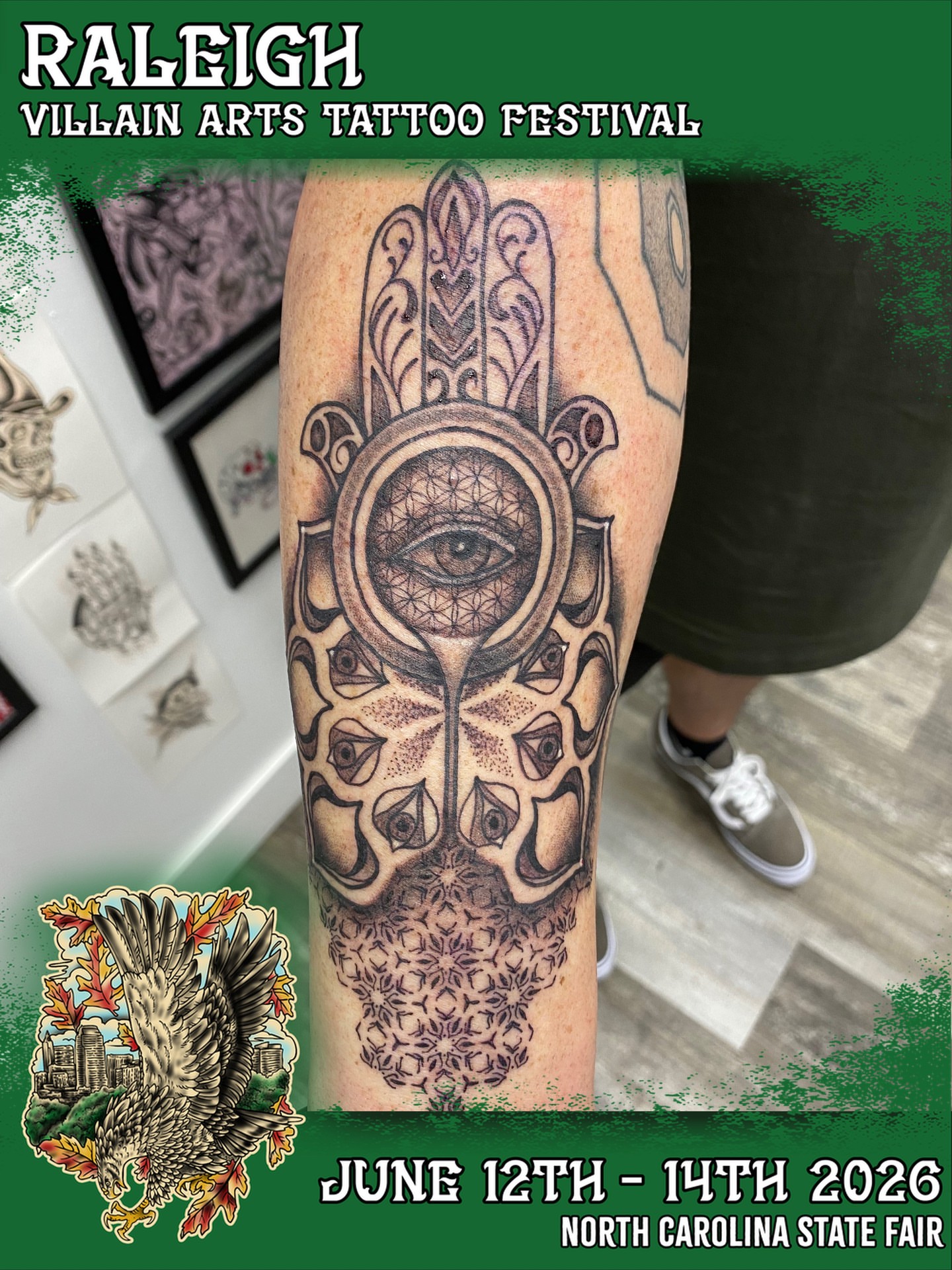 Tattoo by @charlestrujillo — black_and_grey, geometric