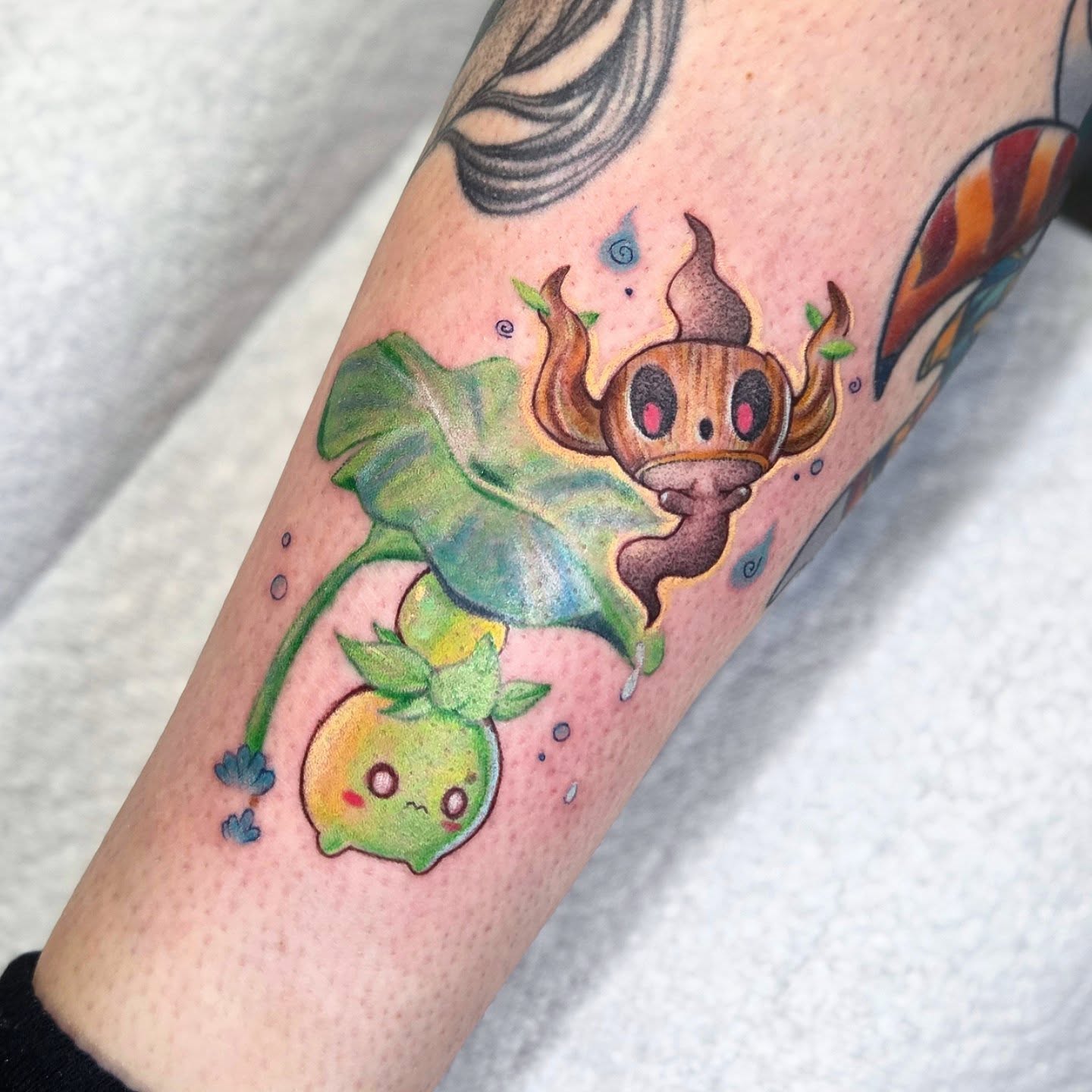 Tattoo by @janinks — illustrative, anime