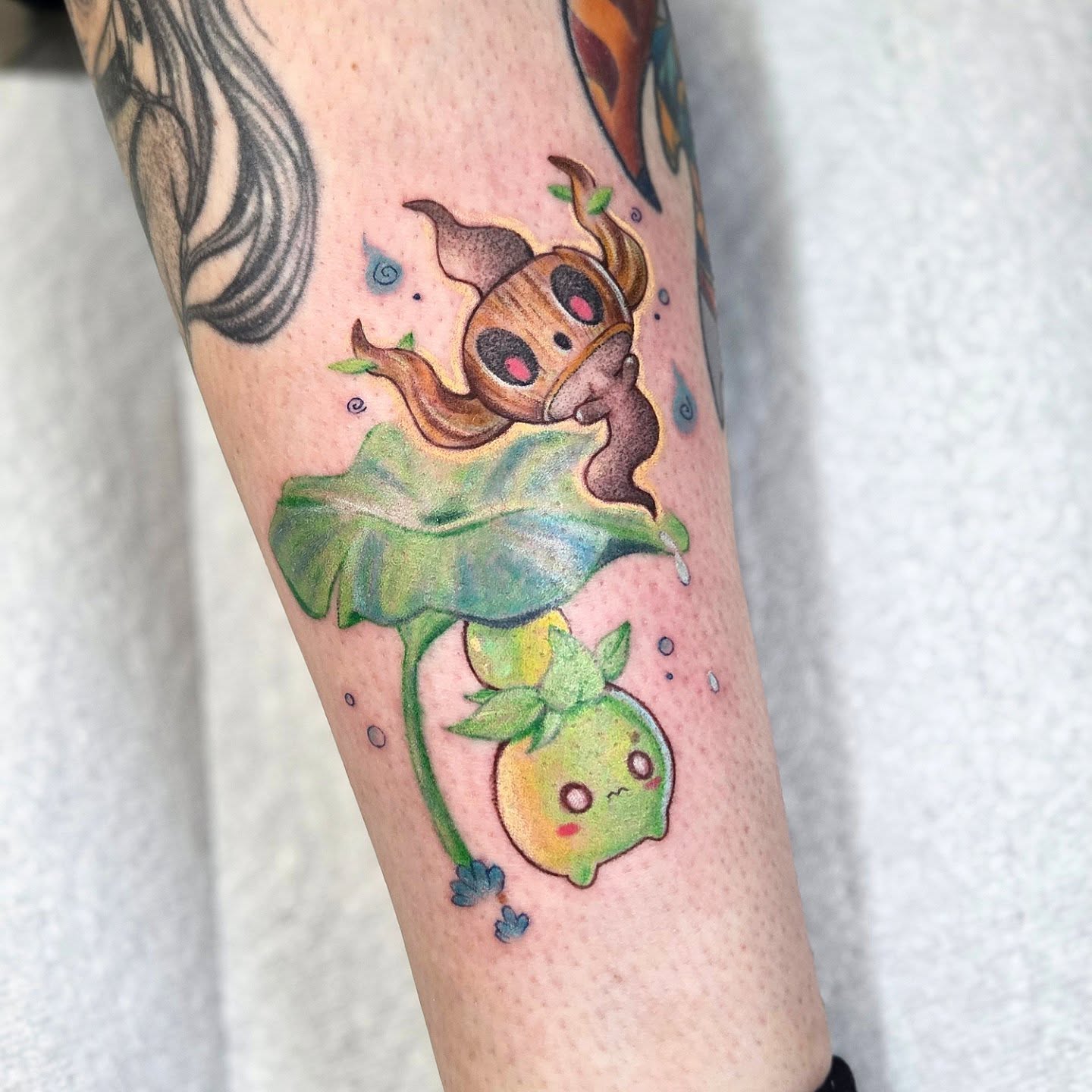 Tattoo by @janinks — watercolor, illustrative