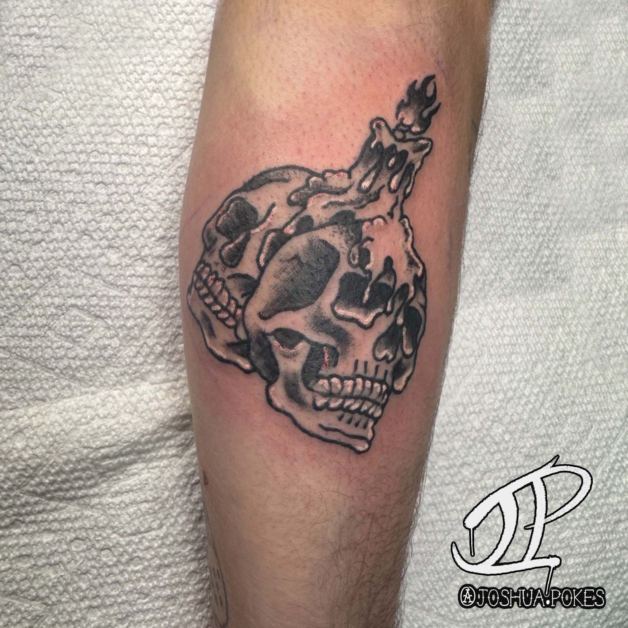 Tattoo by @joshua.pokes — black_and_grey