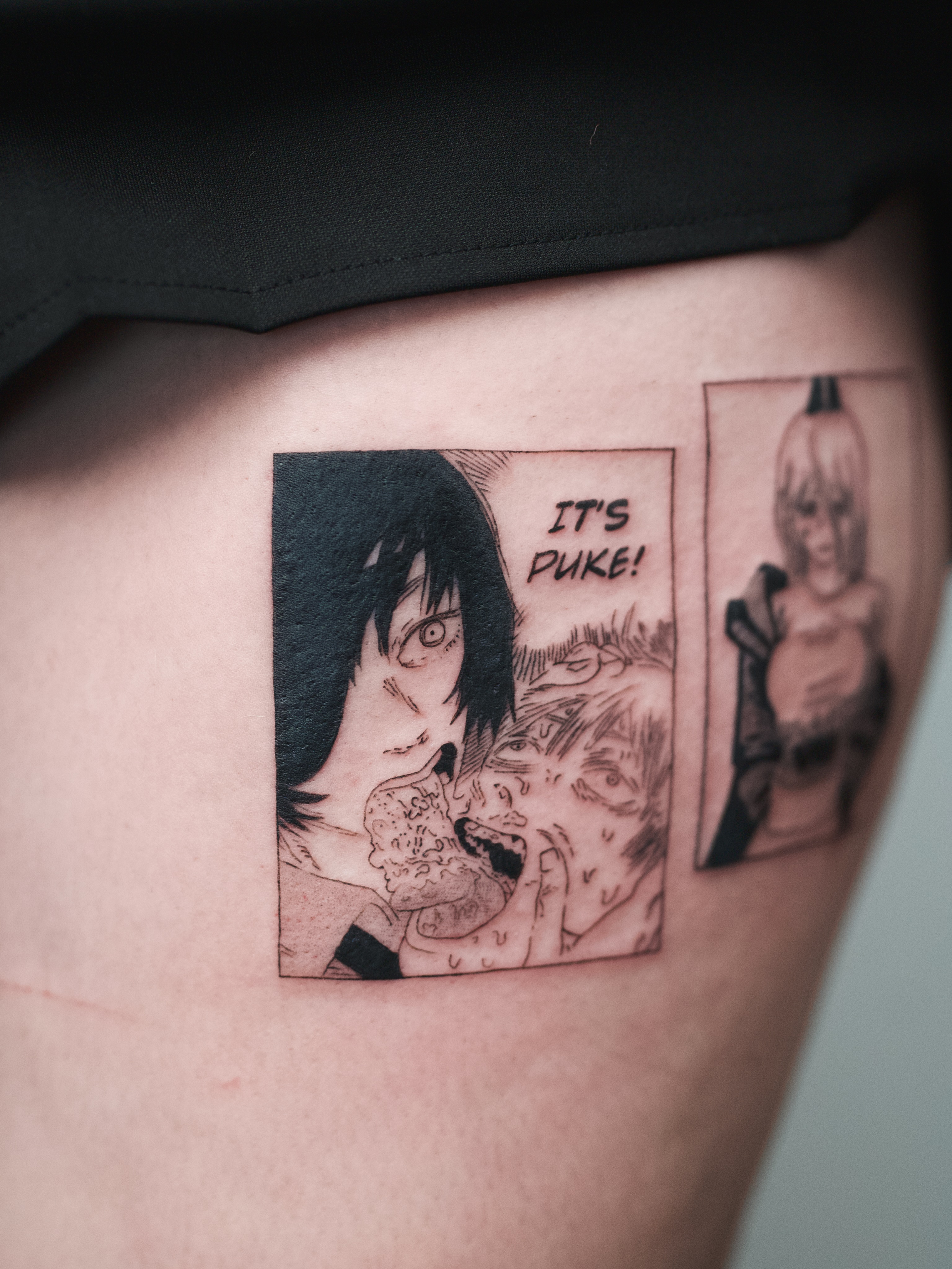 Tattoo by @umbra.inks — anime