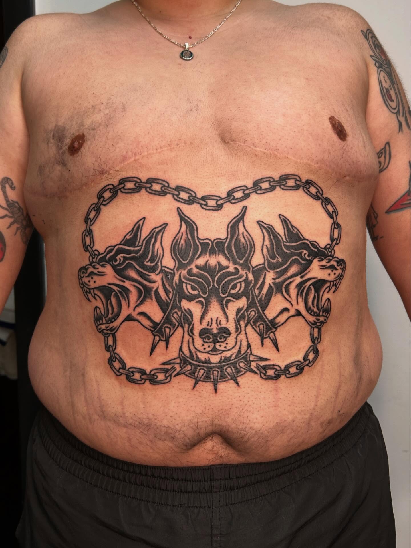 Tattoo by @sun.pokes_ — black_and_grey