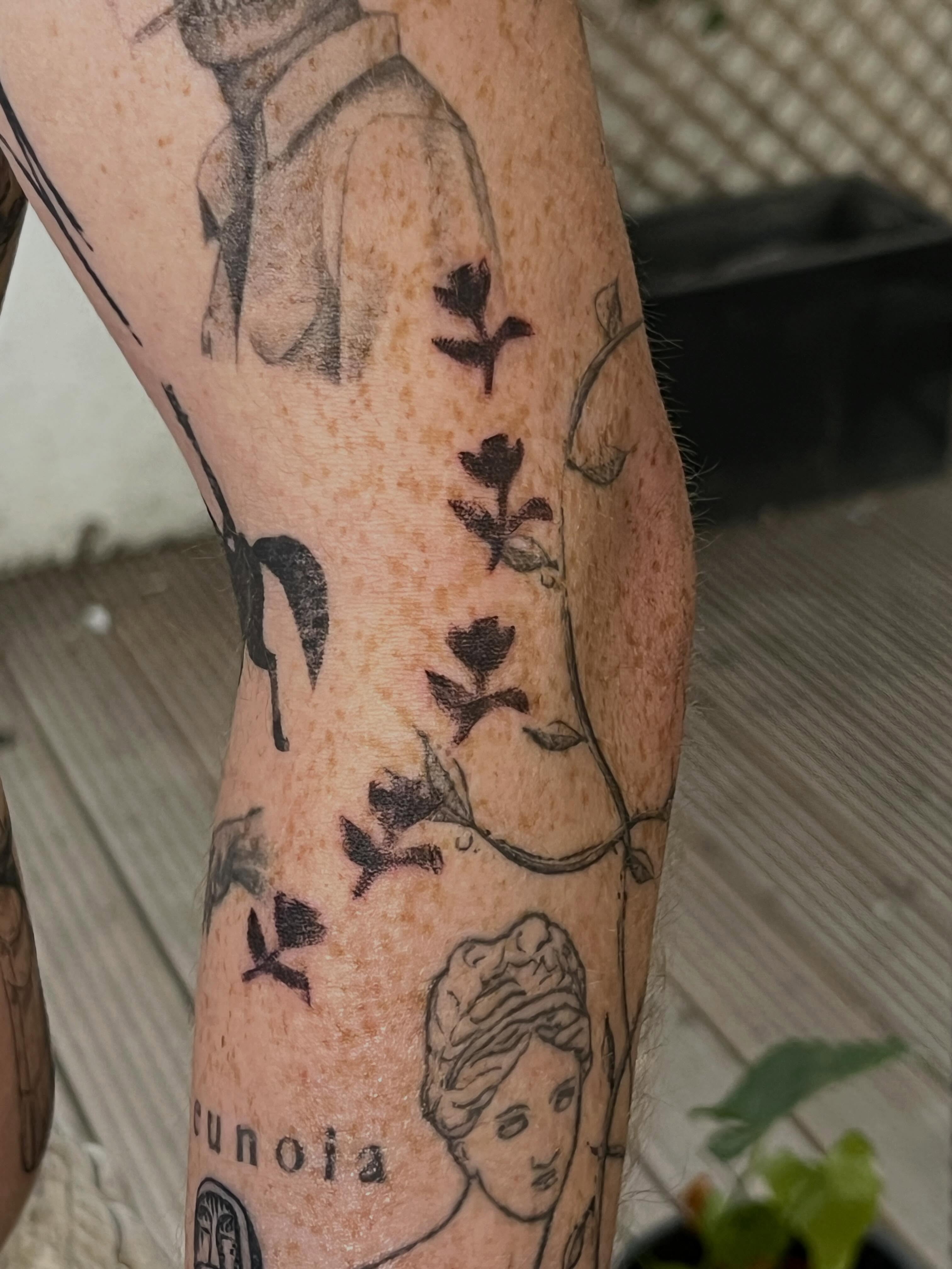 Tattoo by @_____smalt__ — black_and_grey, neo_traditional