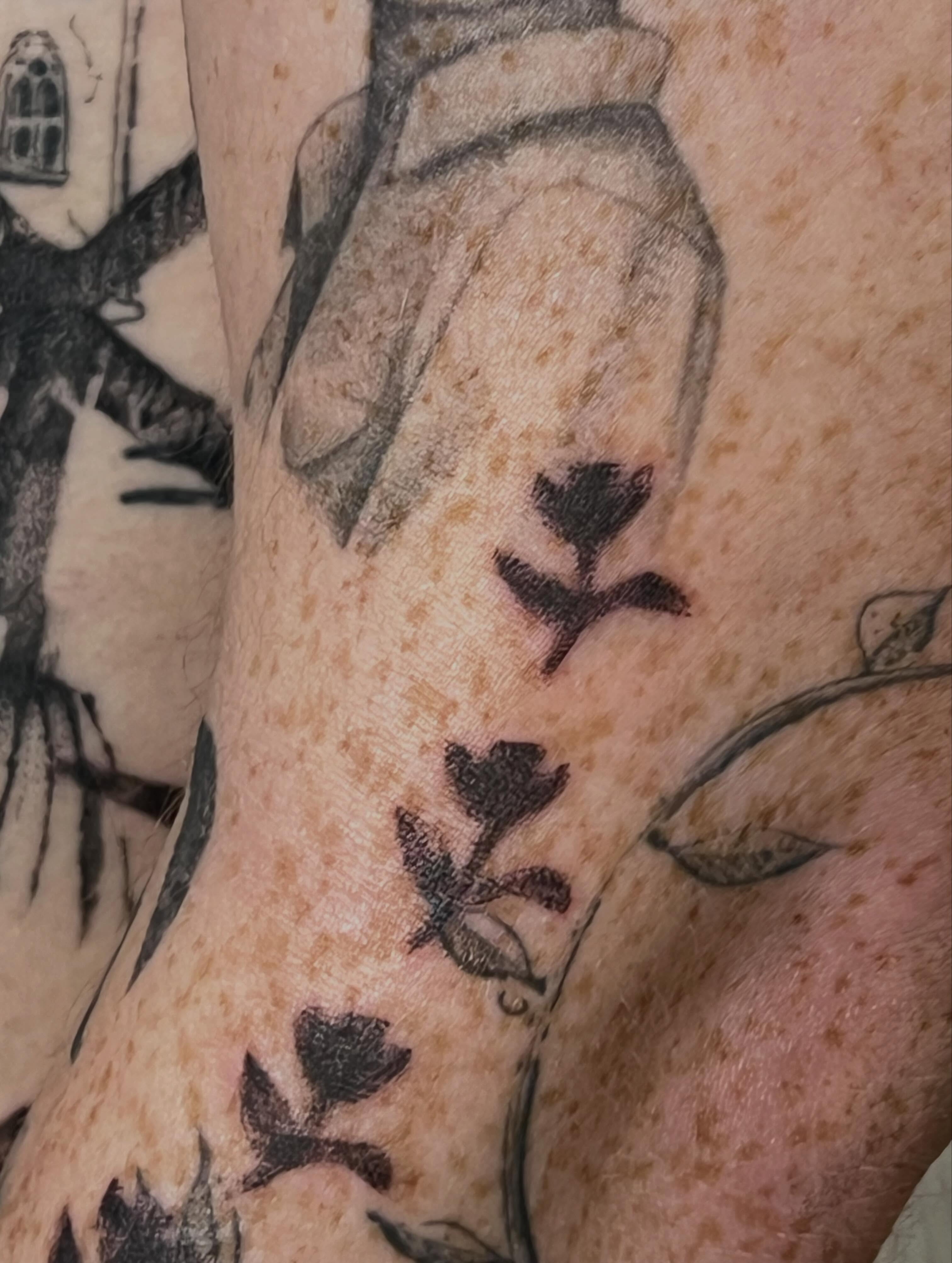Tattoo by @_____smalt__ — black_and_grey