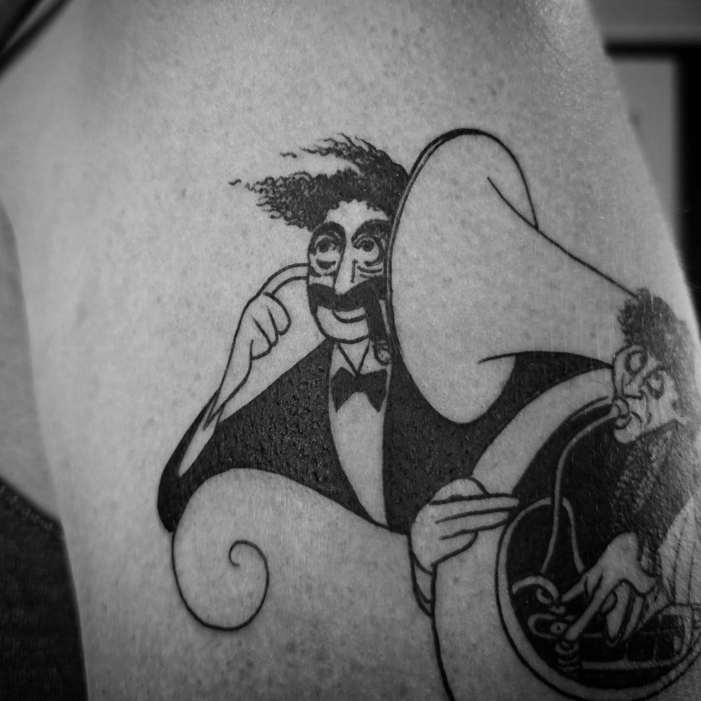 Tattoo by @aaronistattoo — black_and_grey