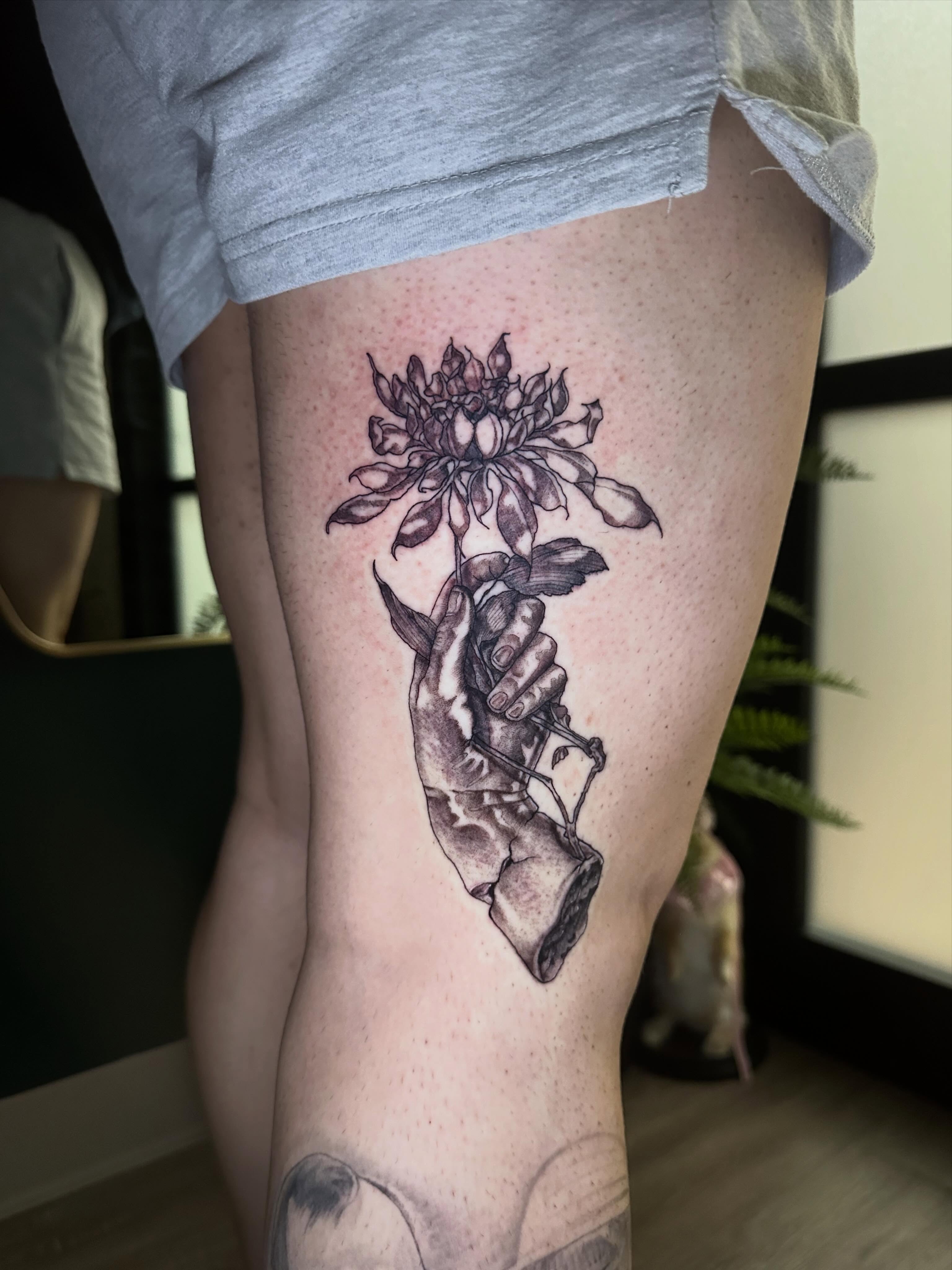 Tattoo by @_inked_ann_ — black_and_grey, realism