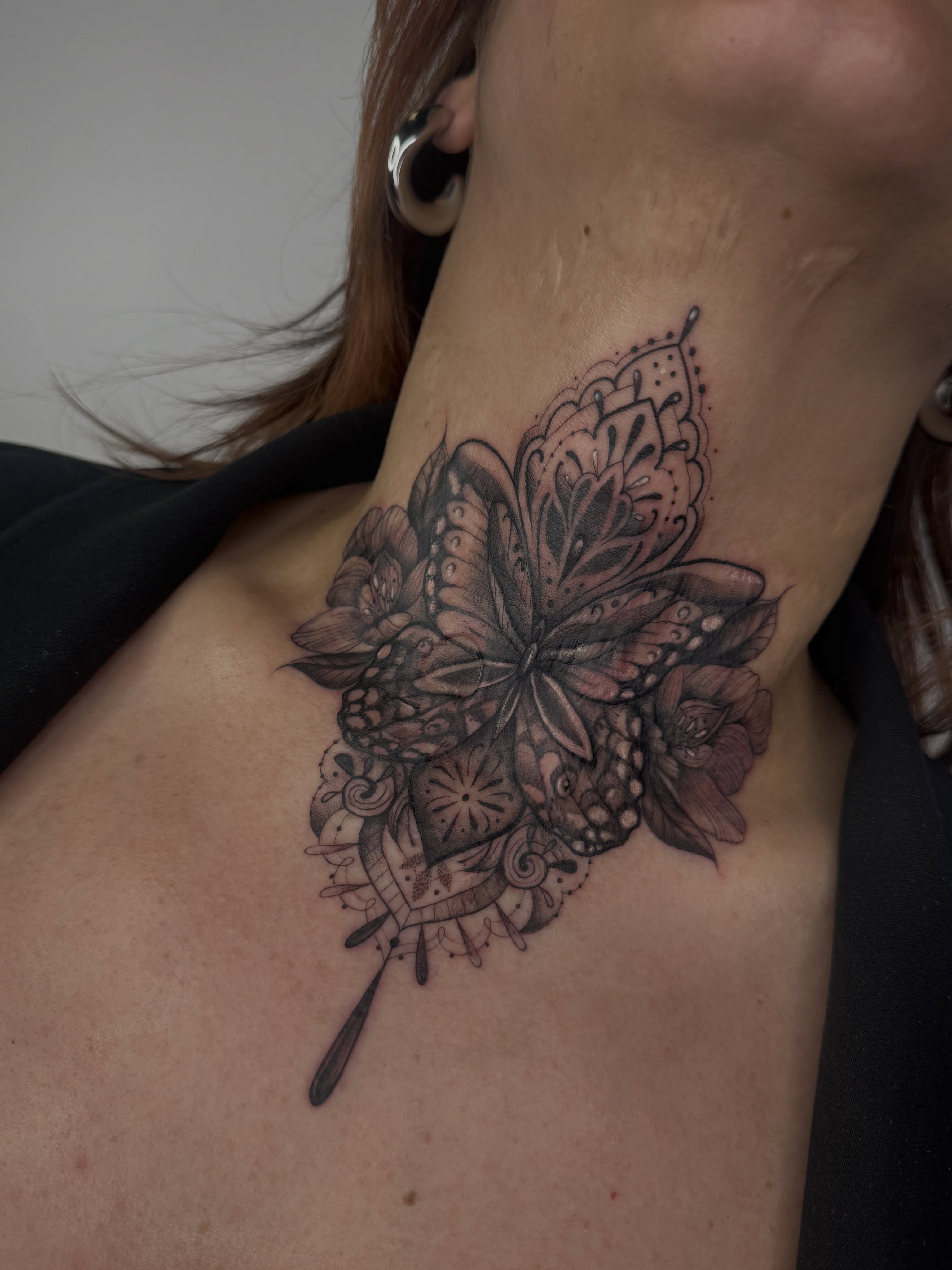 Tattoo by @ermetica_tattoo — black_and_grey, ornamental