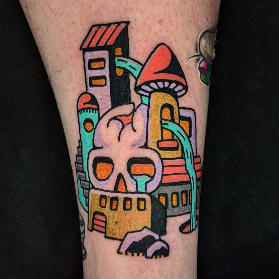 Tattoo by @cwednesday — new_school