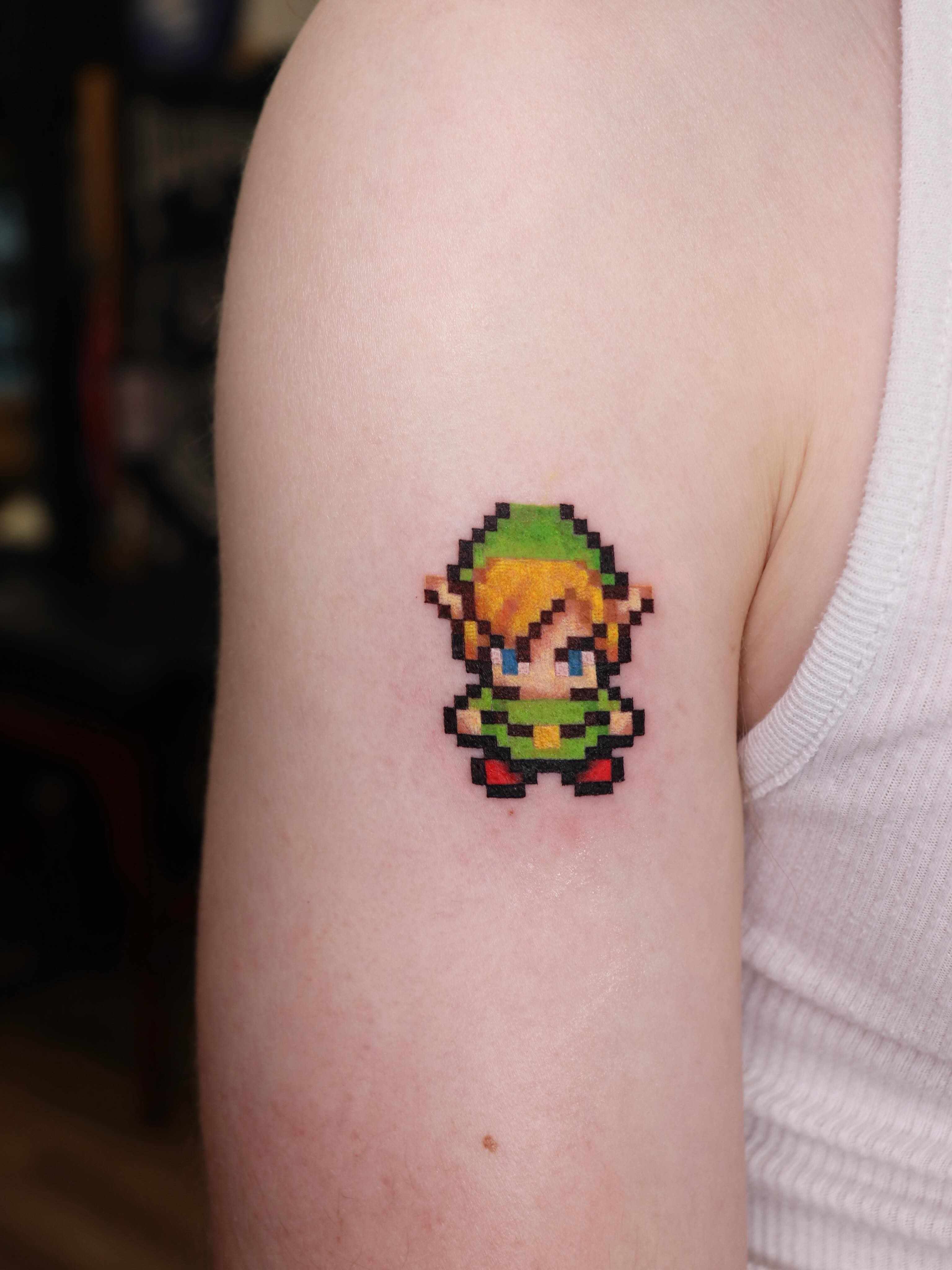 Tattoo by @insert_coin_1 β dotwork