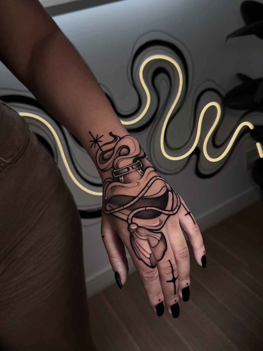 Tattoo by @blattattoo — black_and_grey, ornamental