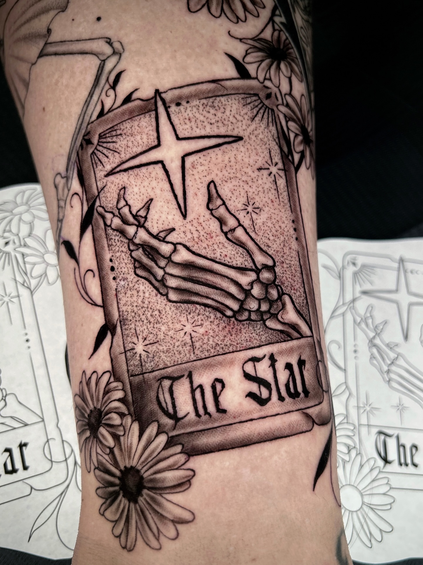 Tattoo by @marisolcreative β dotwork, black_and_grey