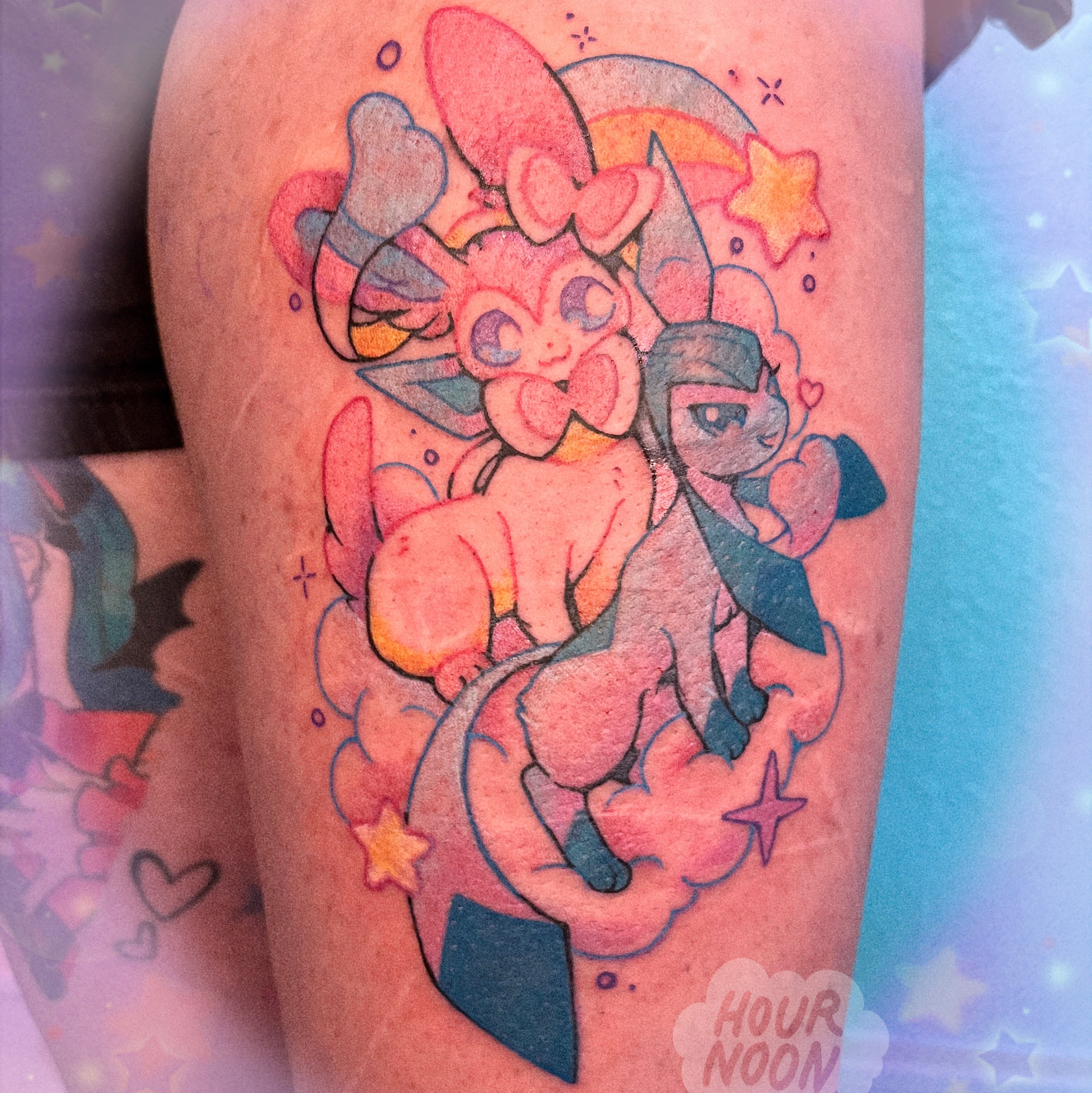 Tattoo by @hournoon β watercolor, anime