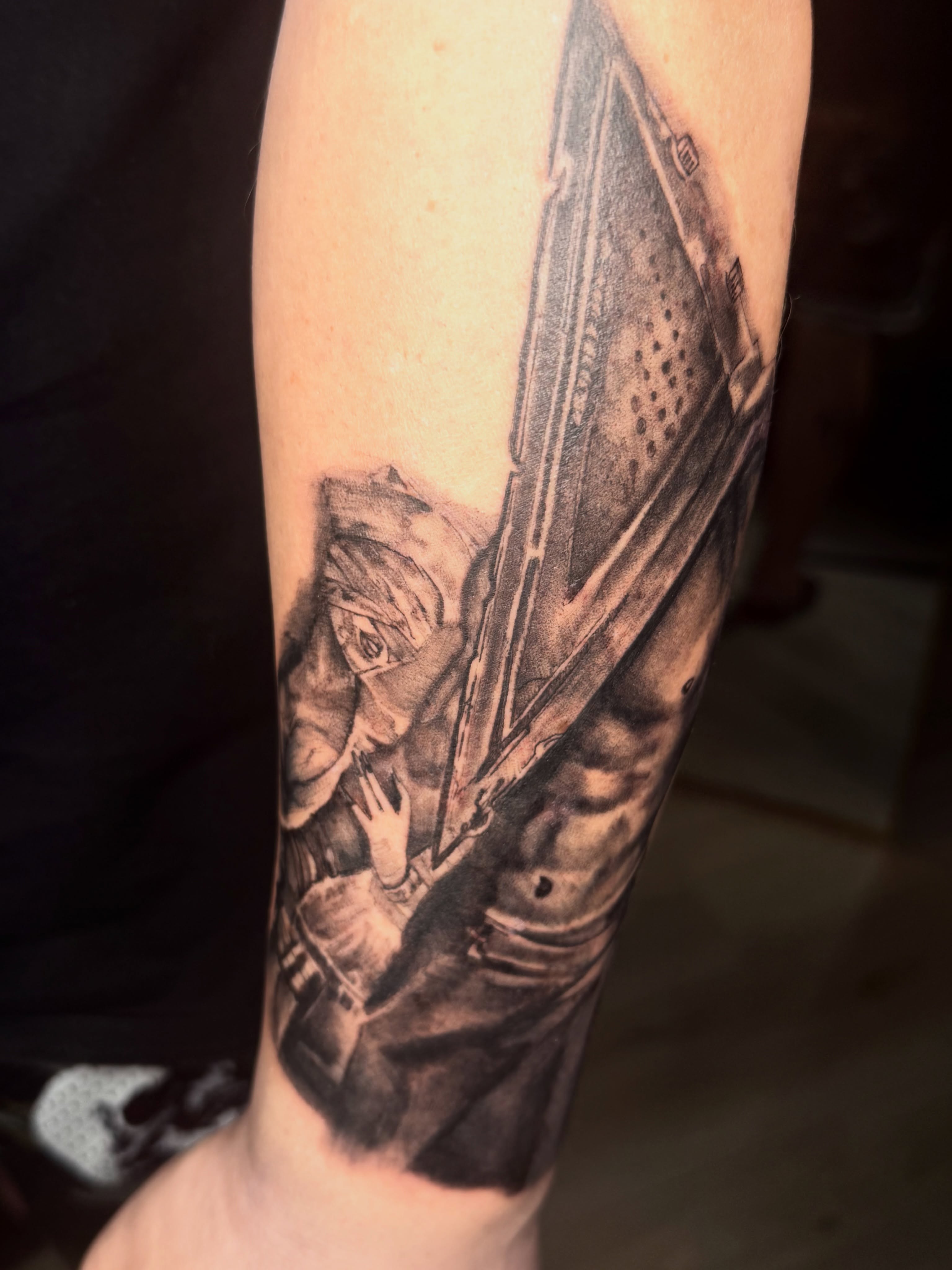 Samurai warrior realism tattoo on the forearm by Jennifer Contreras