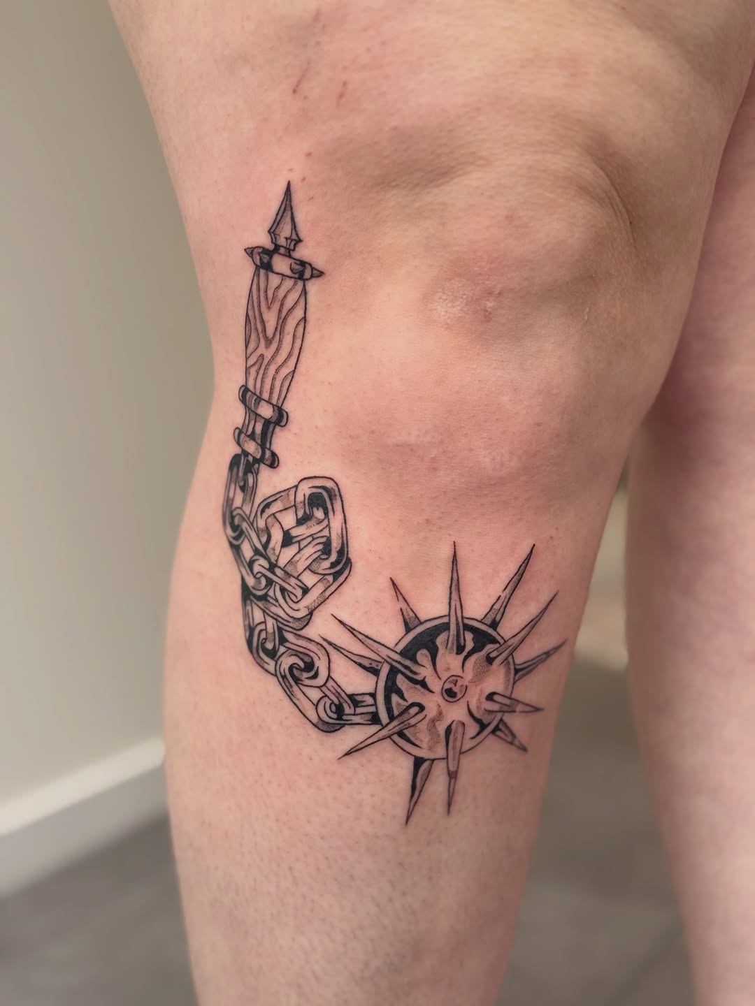 Tattoo by @mollyjonestattoo — black_and_grey, realism