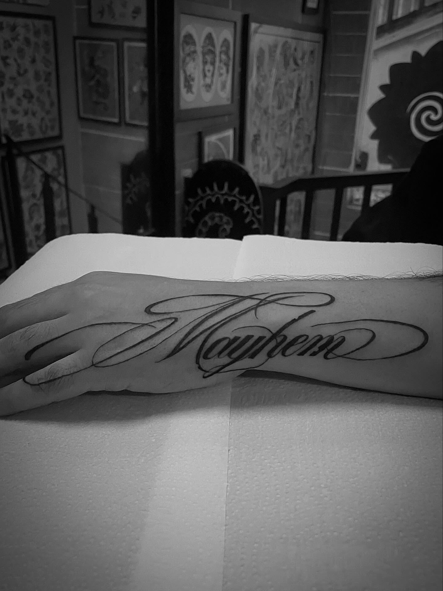 Tattoo by @cristytattoo — lettering_script