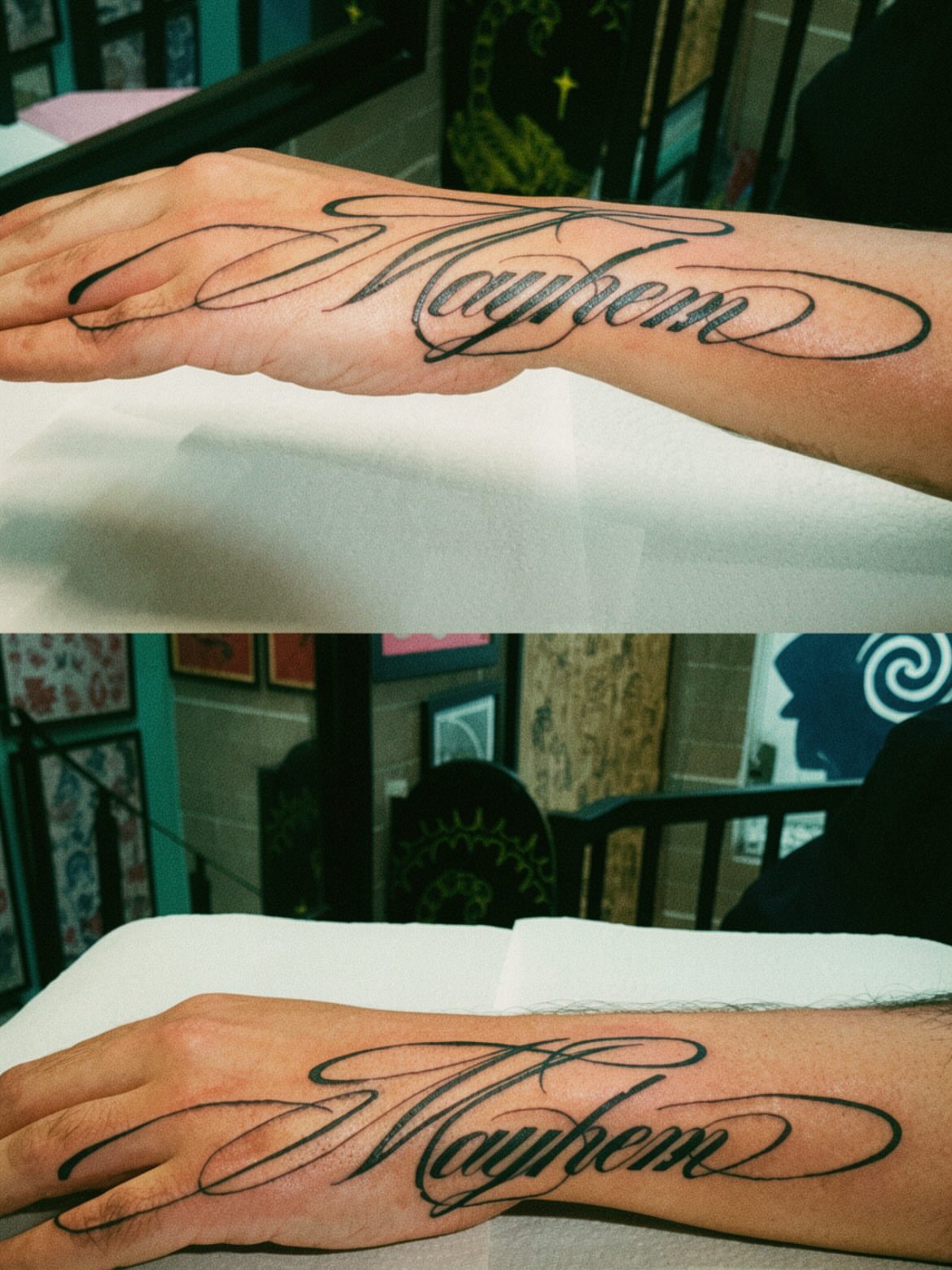 Tattoo by @cristytattoo — lettering_script