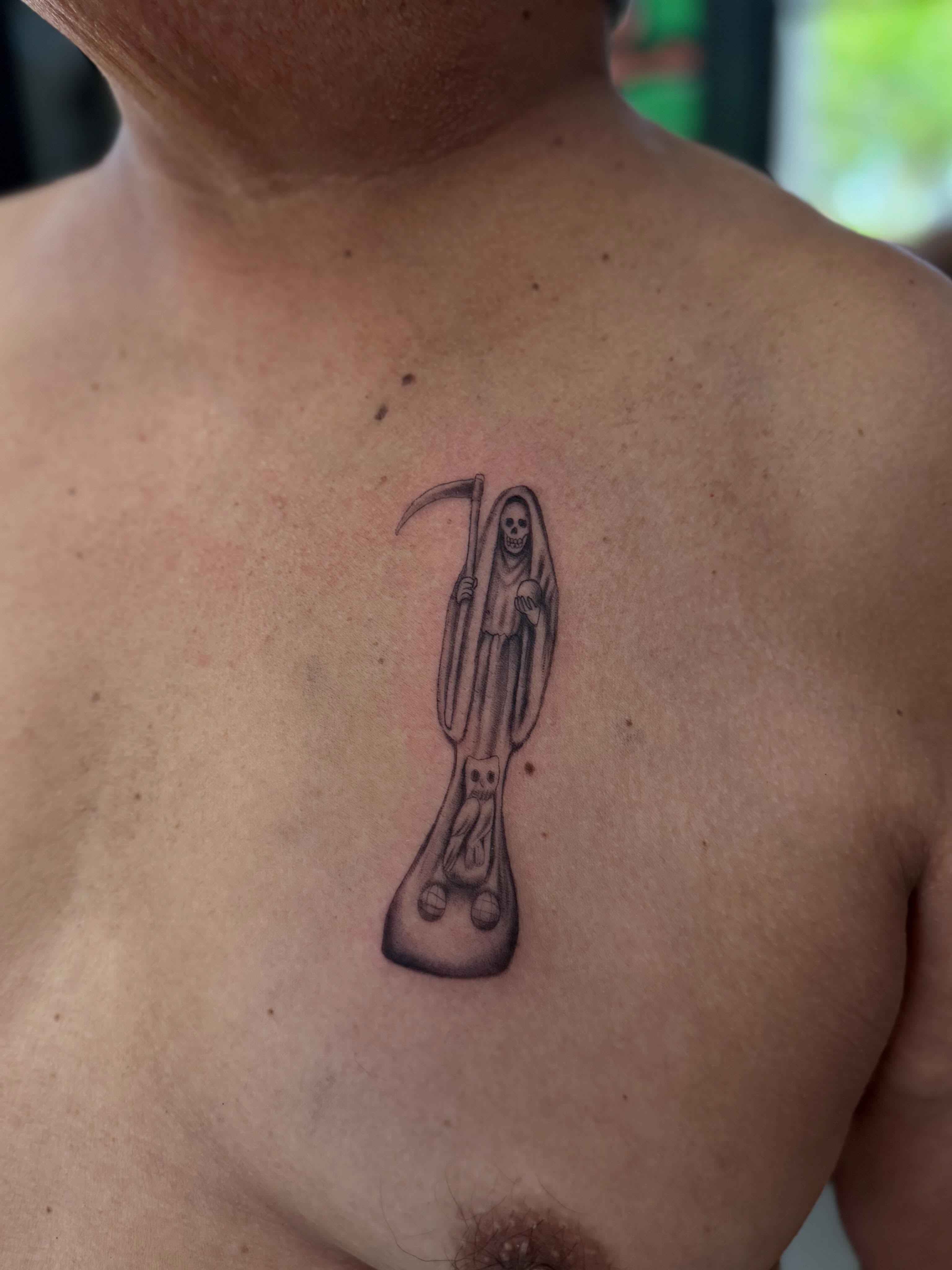 Tattoo by @skullsionink β black_and_grey
