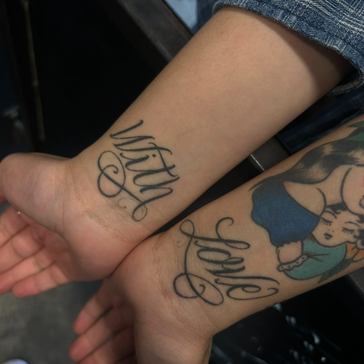 Tattoo by @salchichatattoos — lettering_script