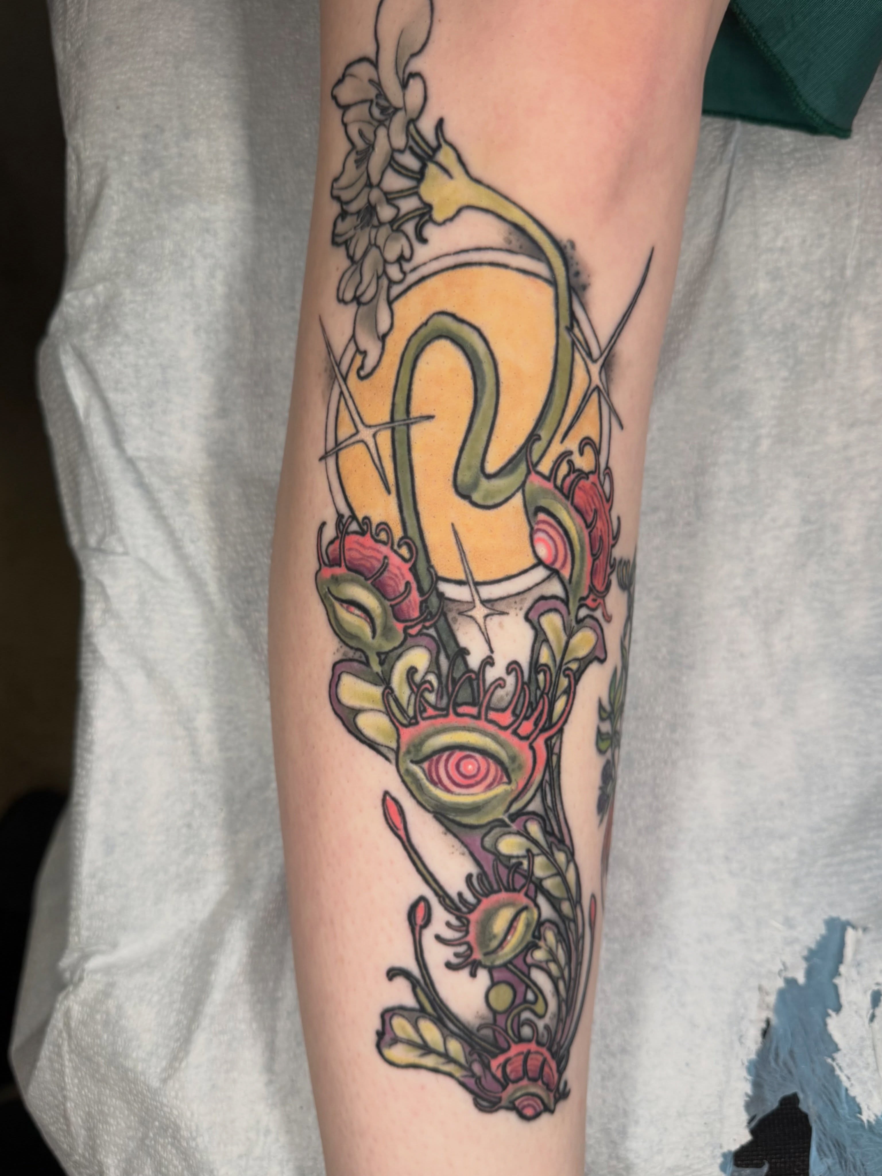 Tattoo by @tattoosbydingle — new_school, surrealism