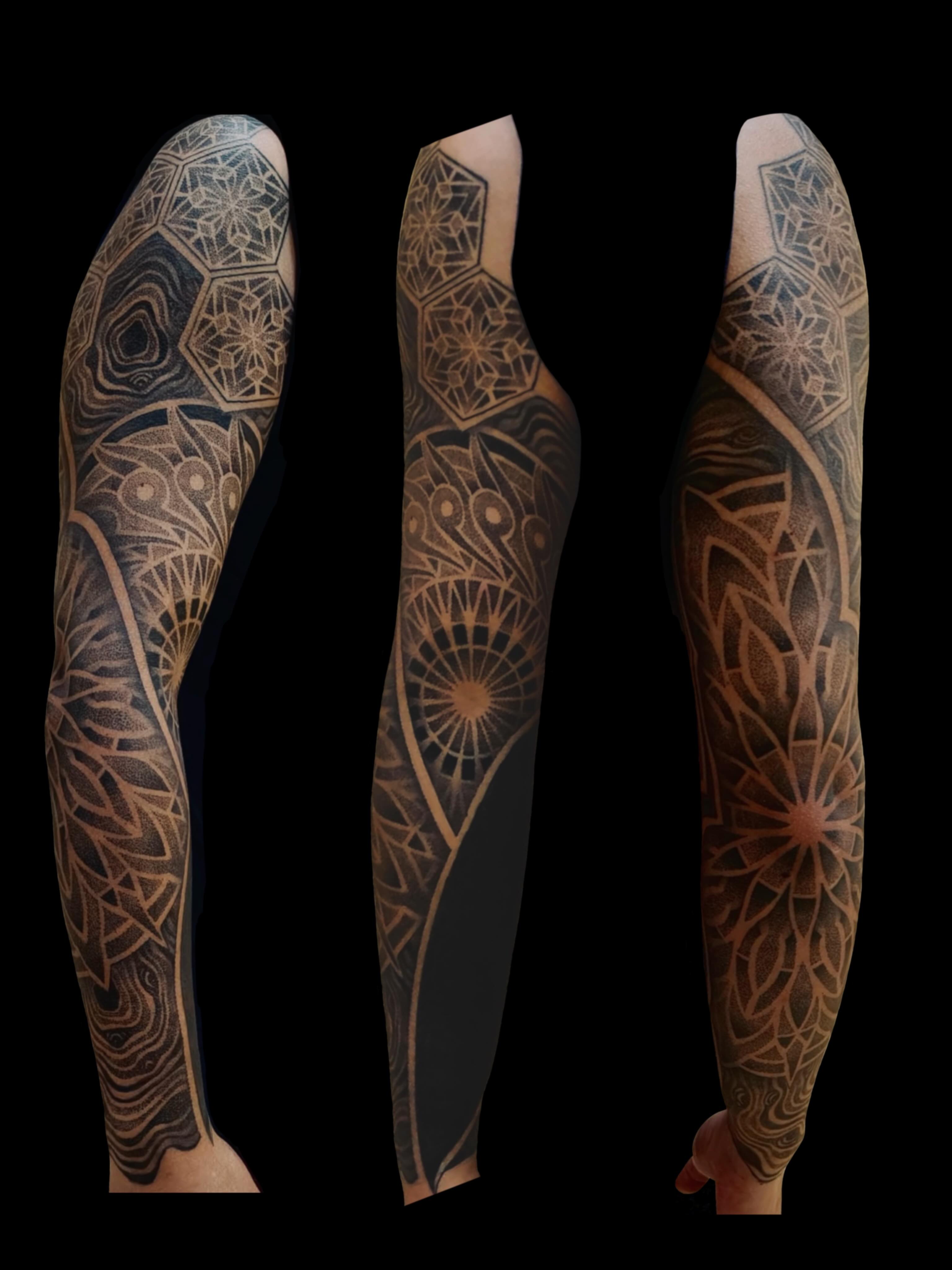 Tattoo by @russellefandialan — geometric