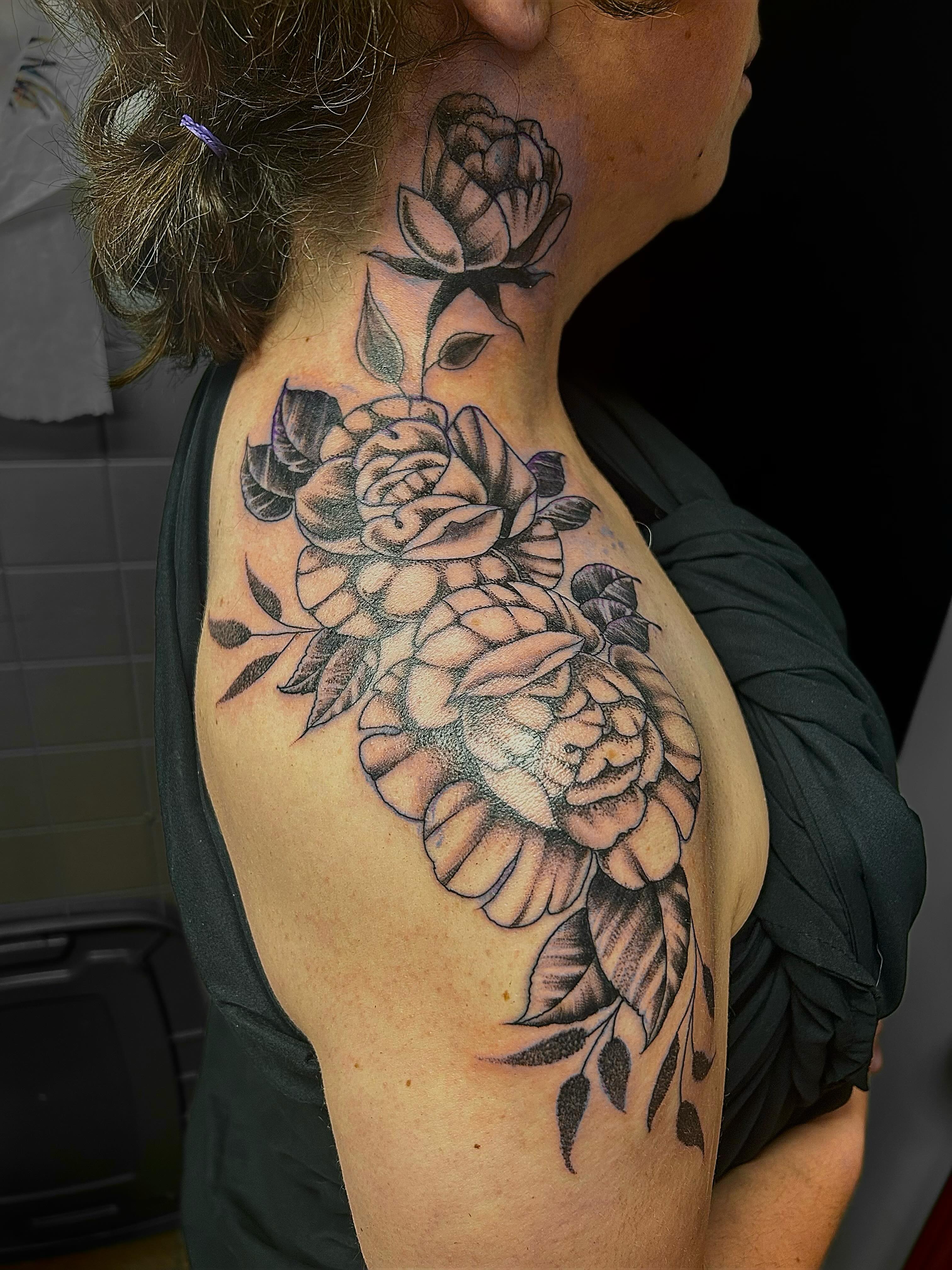 Tattoo by @olaf.tattoos — black_and_grey
