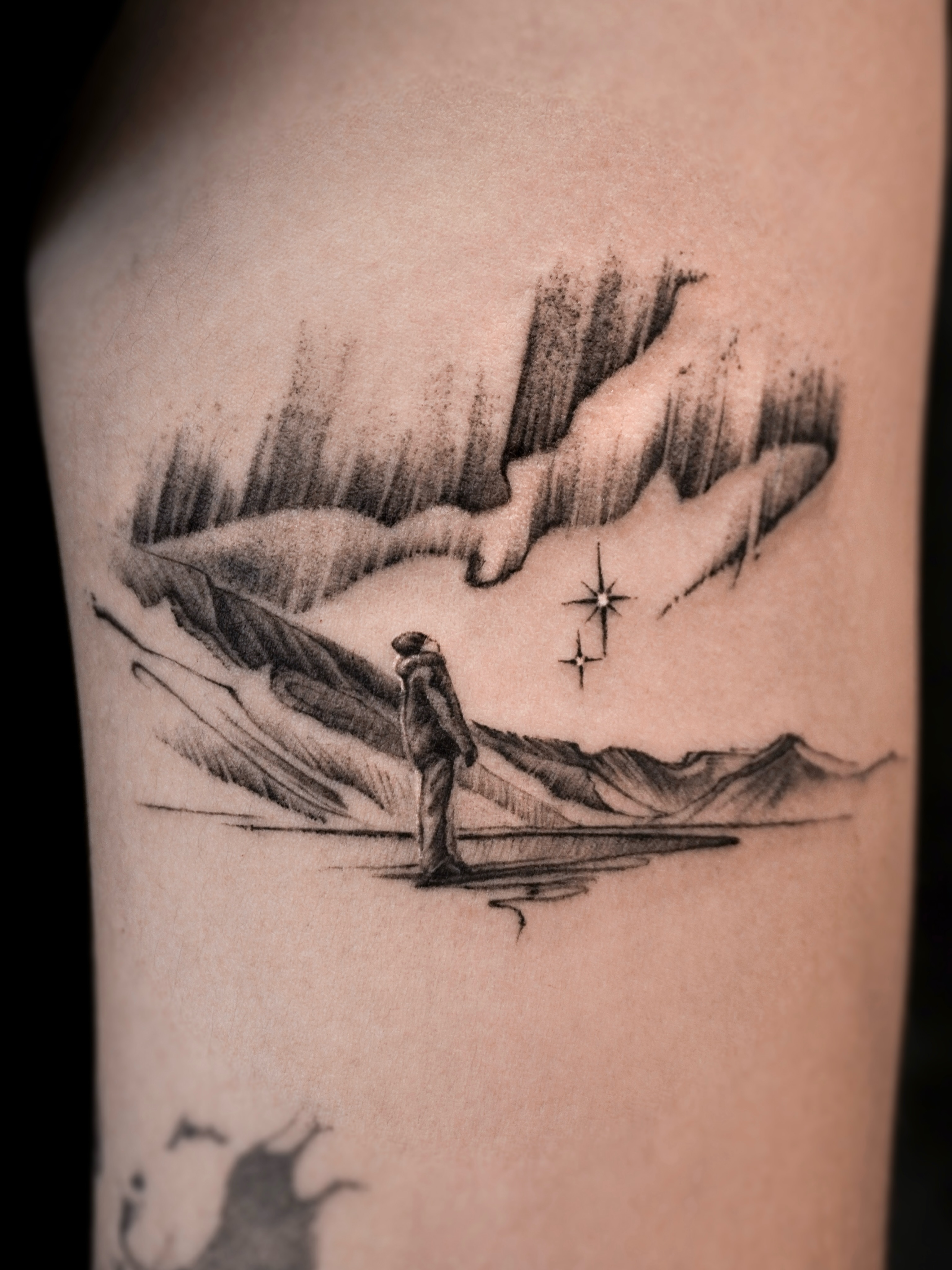 Tattoo by @maru.tattooist — black_and_grey, realism