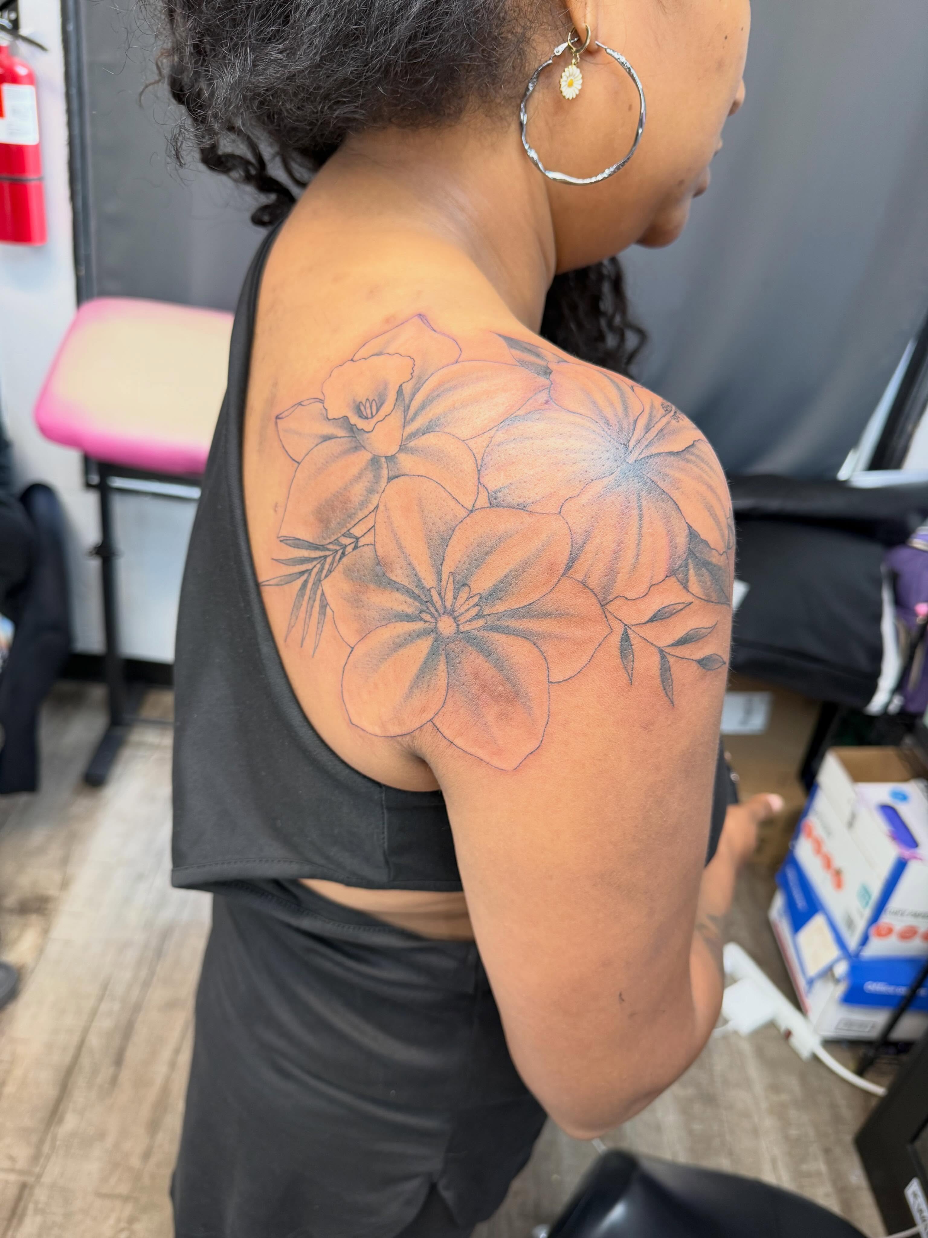 Tattoo by @theinklabartgallery — black_and_grey