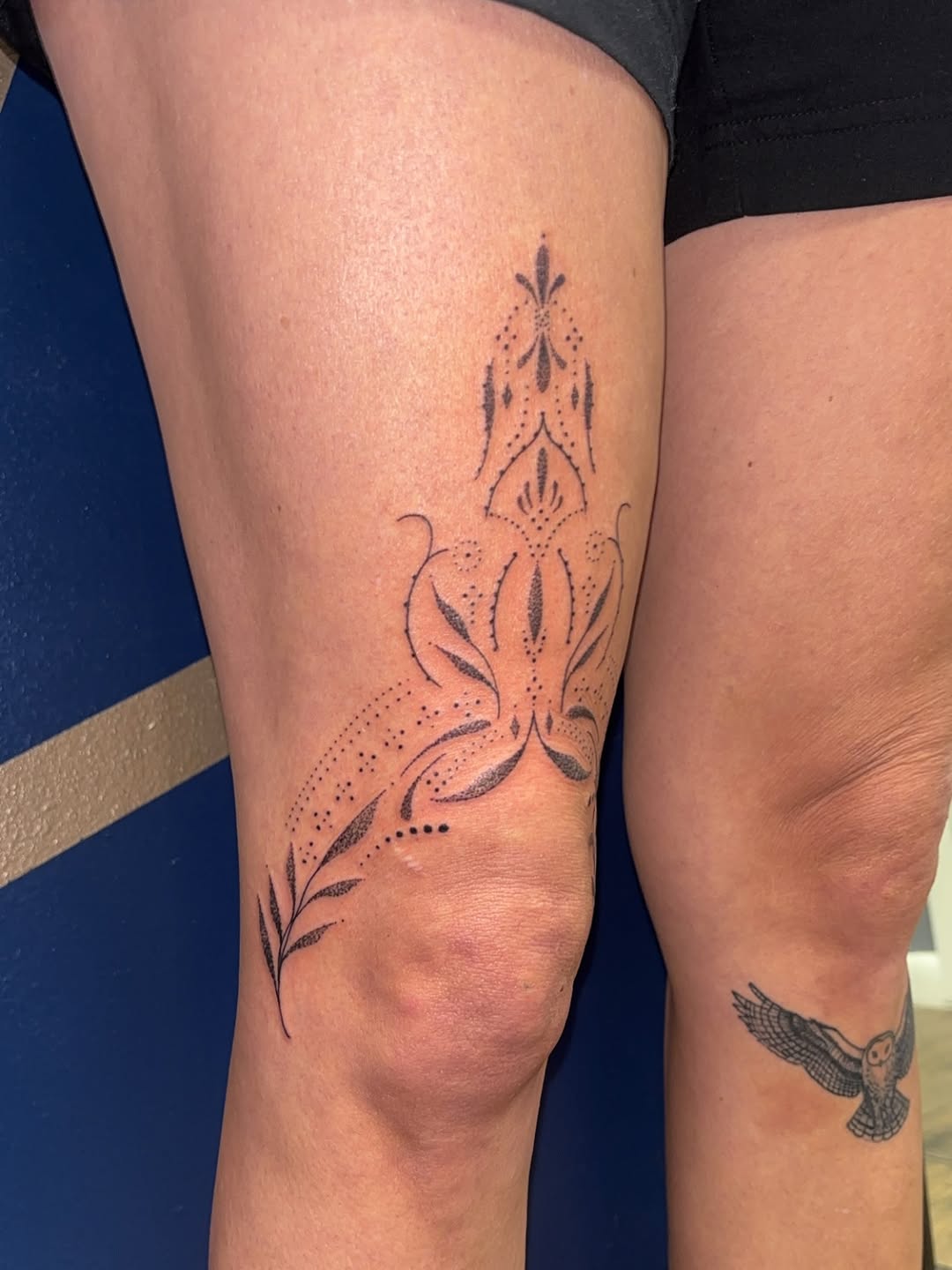 Tattoo by @cyerralynne_tattoos — ornamental, dotwork