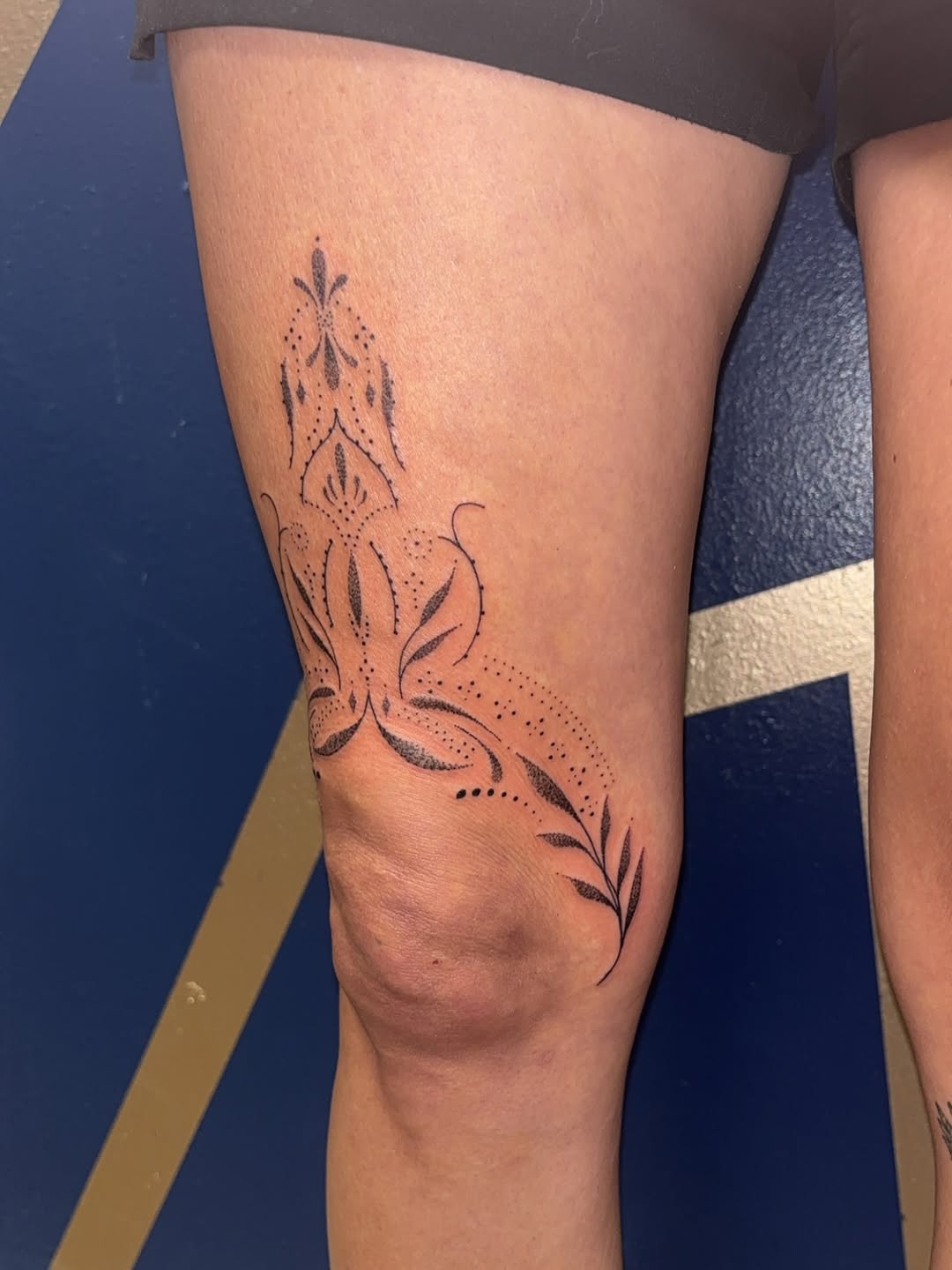 Tattoo by @cyerralynne_tattoos — dotwork, ornamental