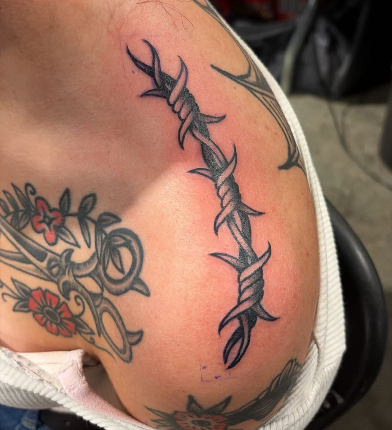 Tattoo by @elmertattoos — black_and_grey