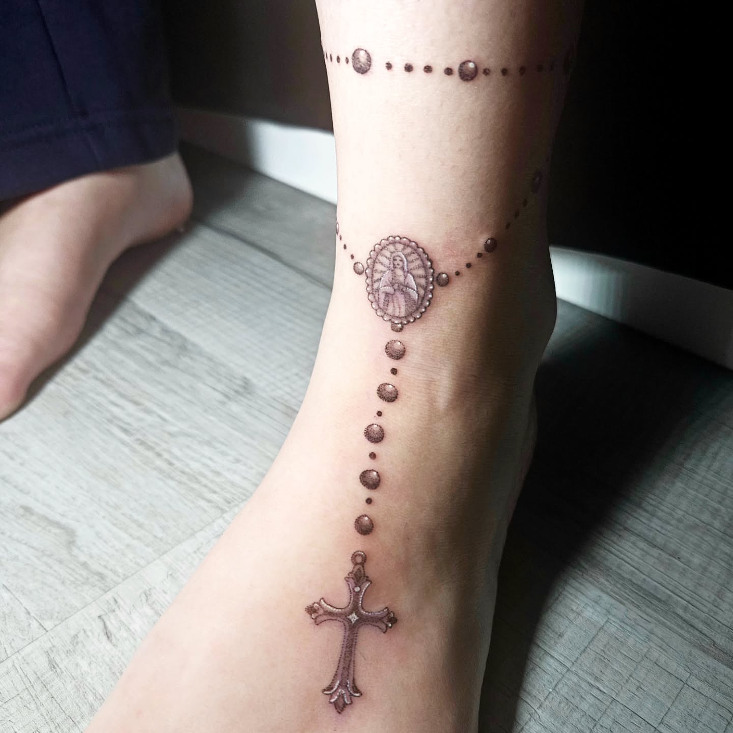 Tattoo by @carolynxriot.tattoos — dotwork