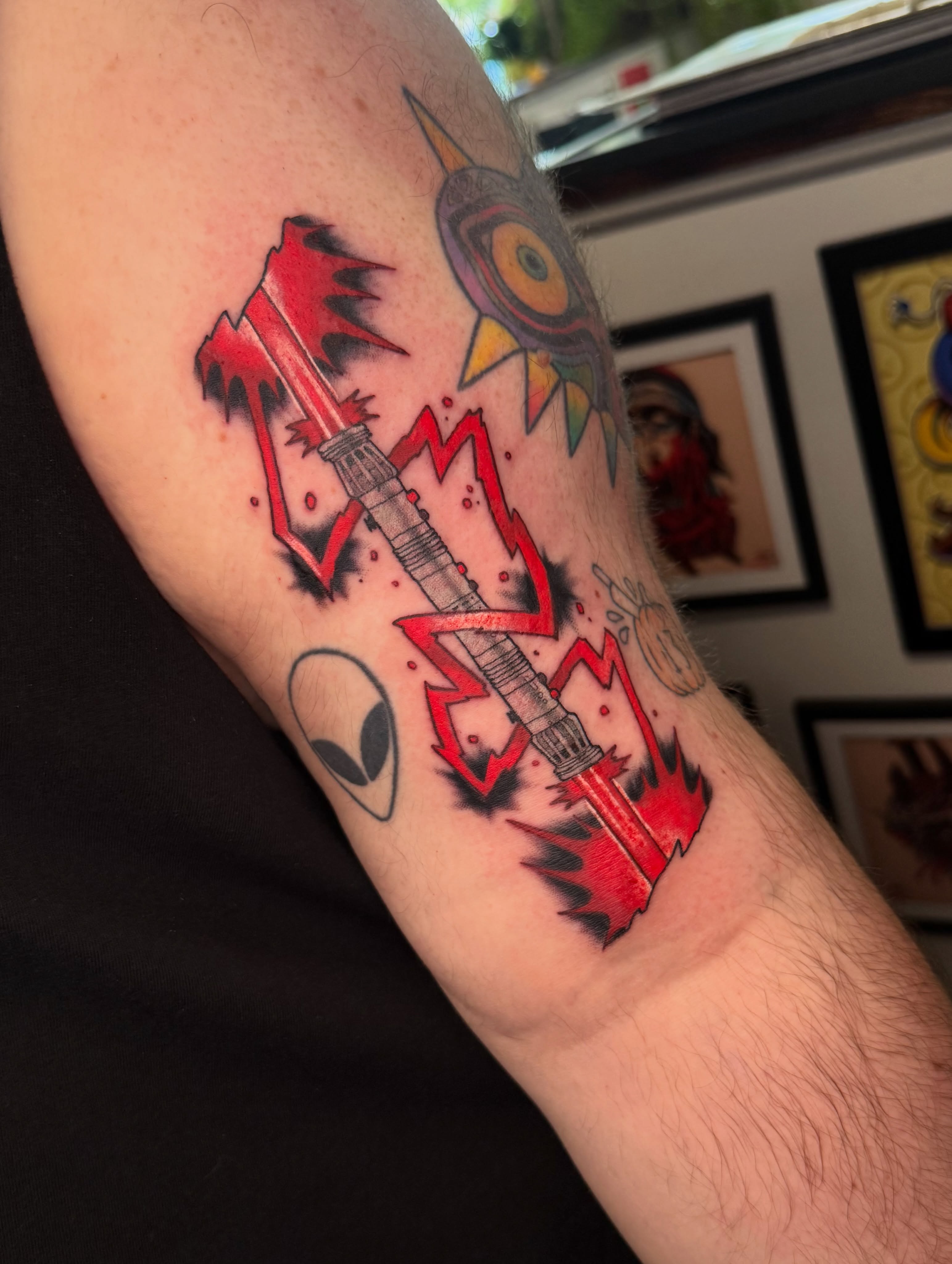 Tattoo by @todoroshetattoos โ new_school, dotwork