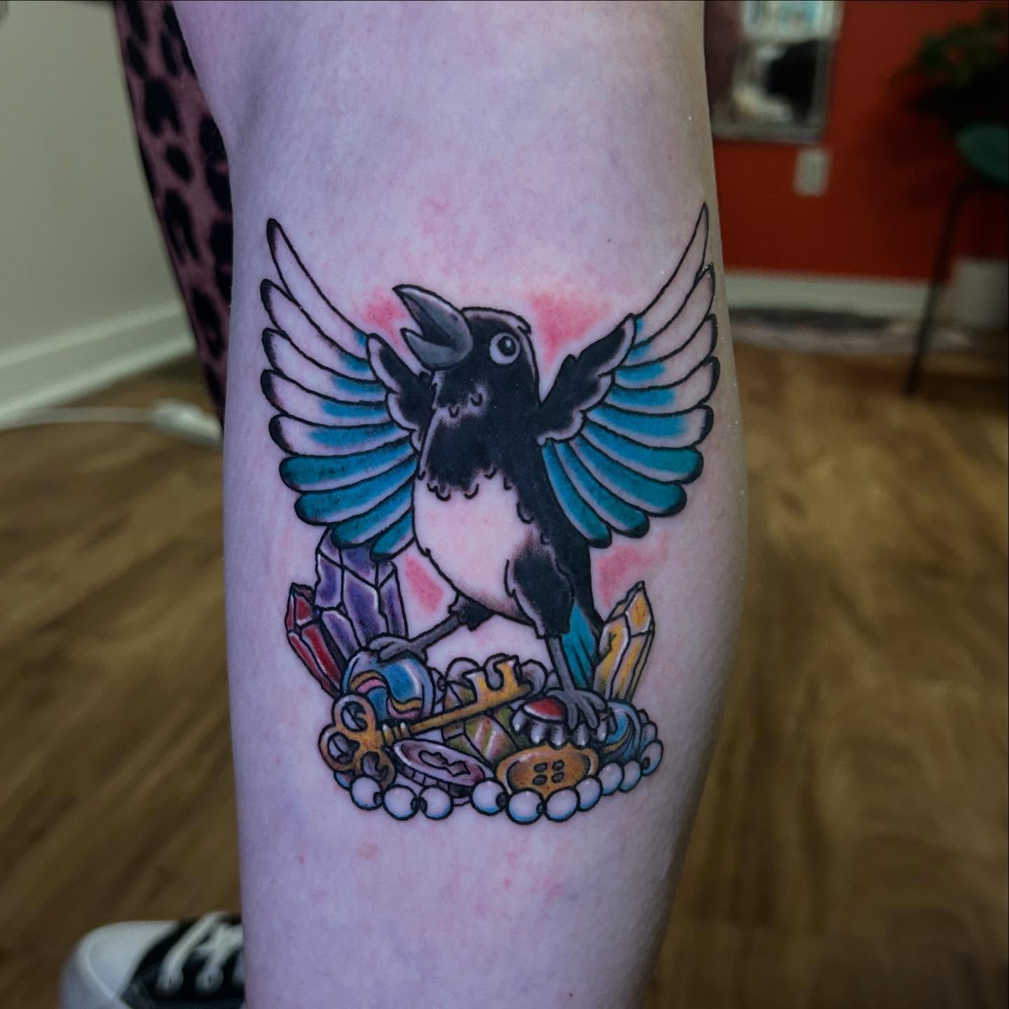 Tattoo by @sarahtonin_ink β american_traditional, dotwork
