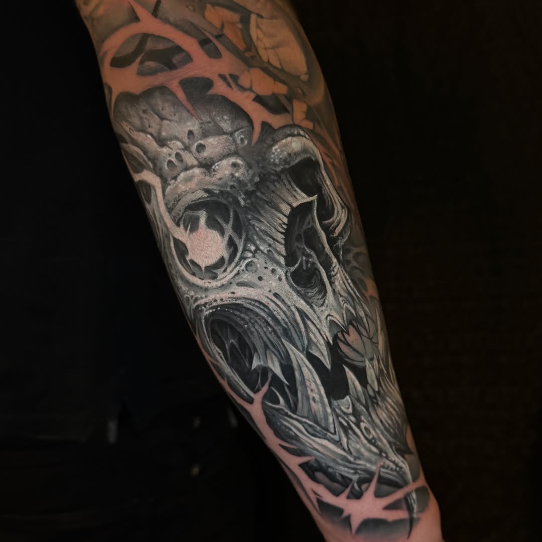Tattoo by @jamesboagtattoos — realism, dark_realism