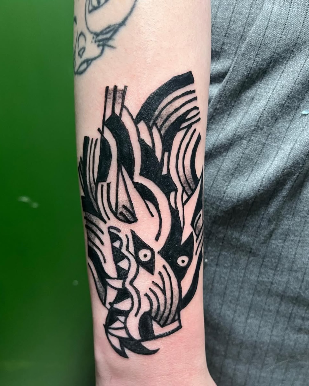 Tattoo by @birdfingers — geometric, black_and_grey