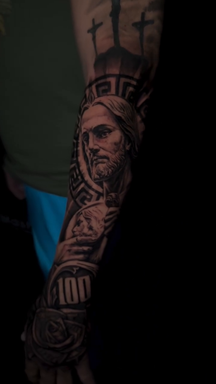 Tattoo by @benzo_ink — realism, black_and_grey