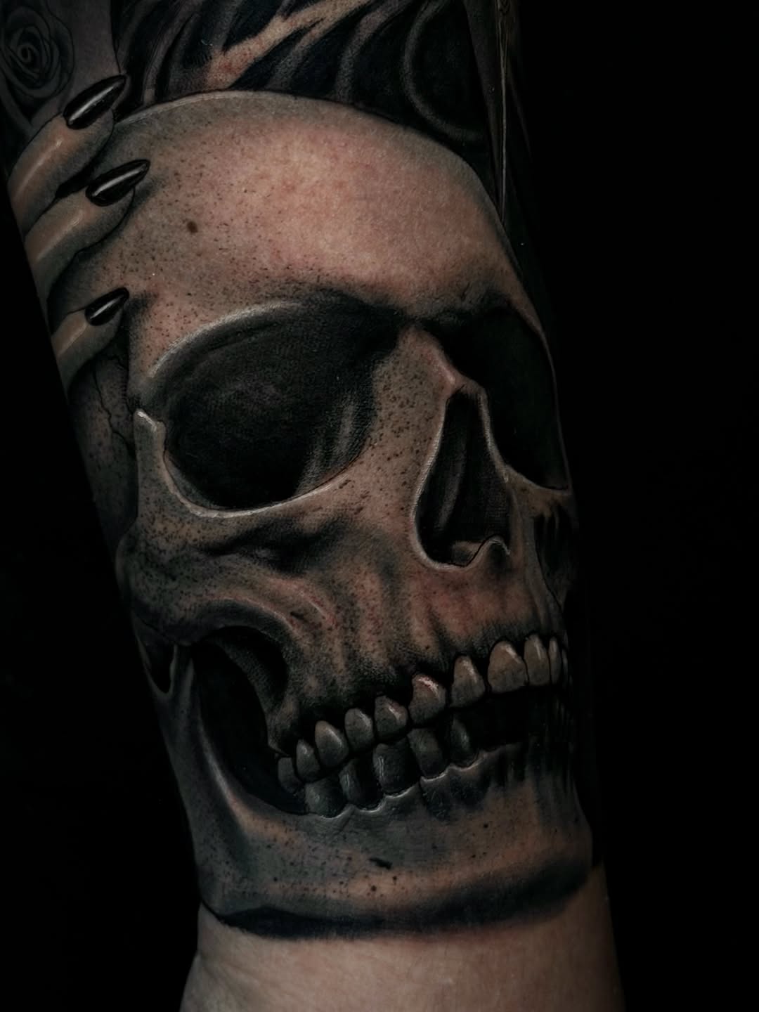Tattoo by @screwhead_inkz — realism, black_and_grey