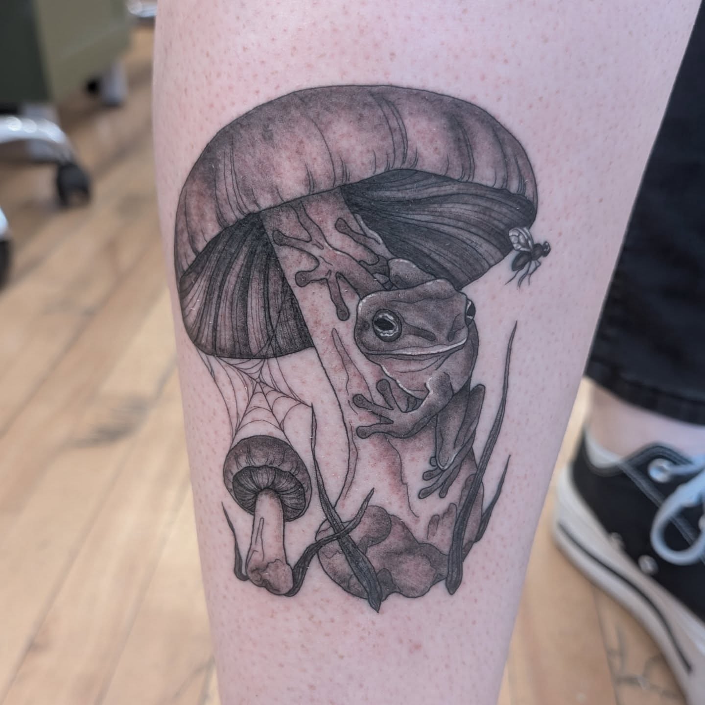 Tattoo by @mothandflametattoos — realism, black_and_grey