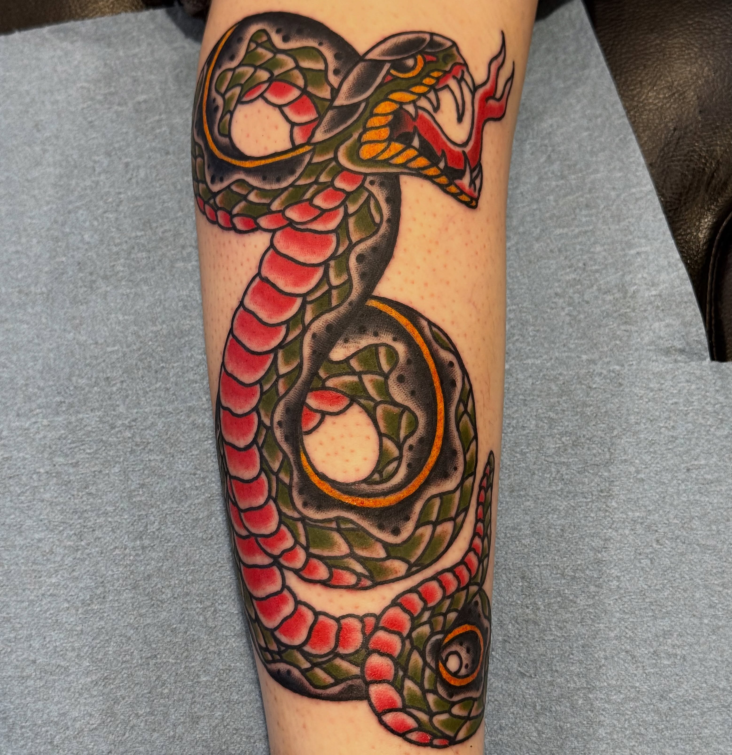 Tattoo by @thepinkmanther — american_traditional