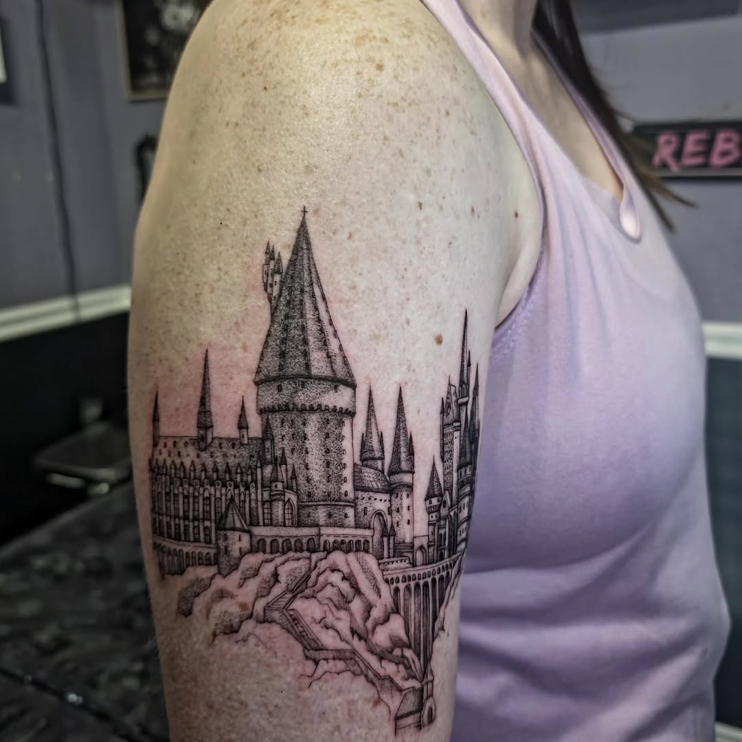 Tattoo by @quiet_rebel_artistry โ dotwork, realism