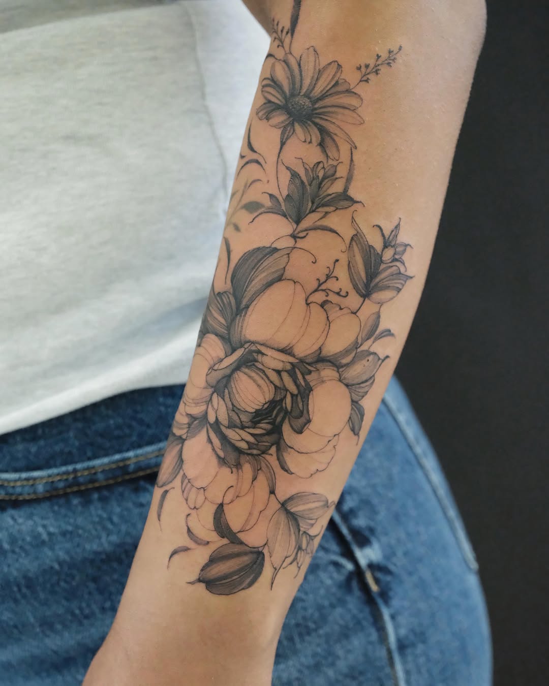 Tattoo by @mj_inkflow — fine_line, black_and_grey